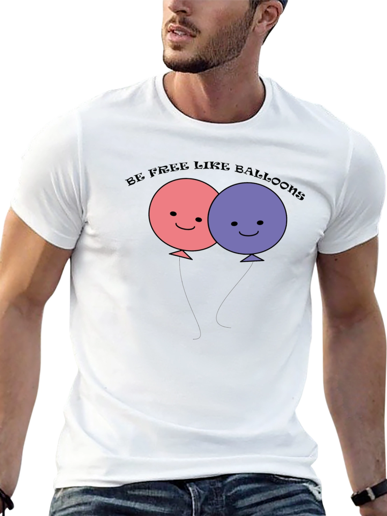 Be Free Like Balloons Graphic T-Shirt
