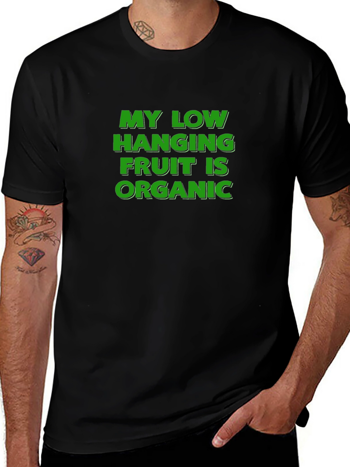 Organic Humor Tee - Low Hanging Fruit