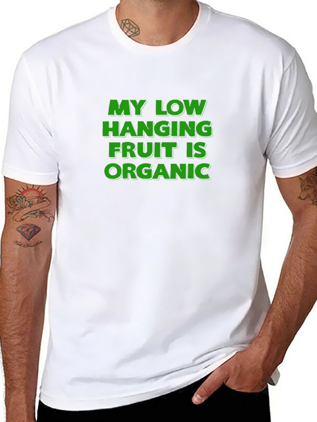 Organic Humor Tee - Low Hanging Fruit