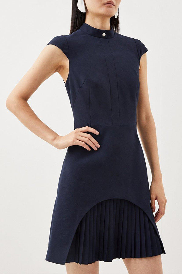 Women's Casual Solid Color Sleeveless Slim-Fit Dress
