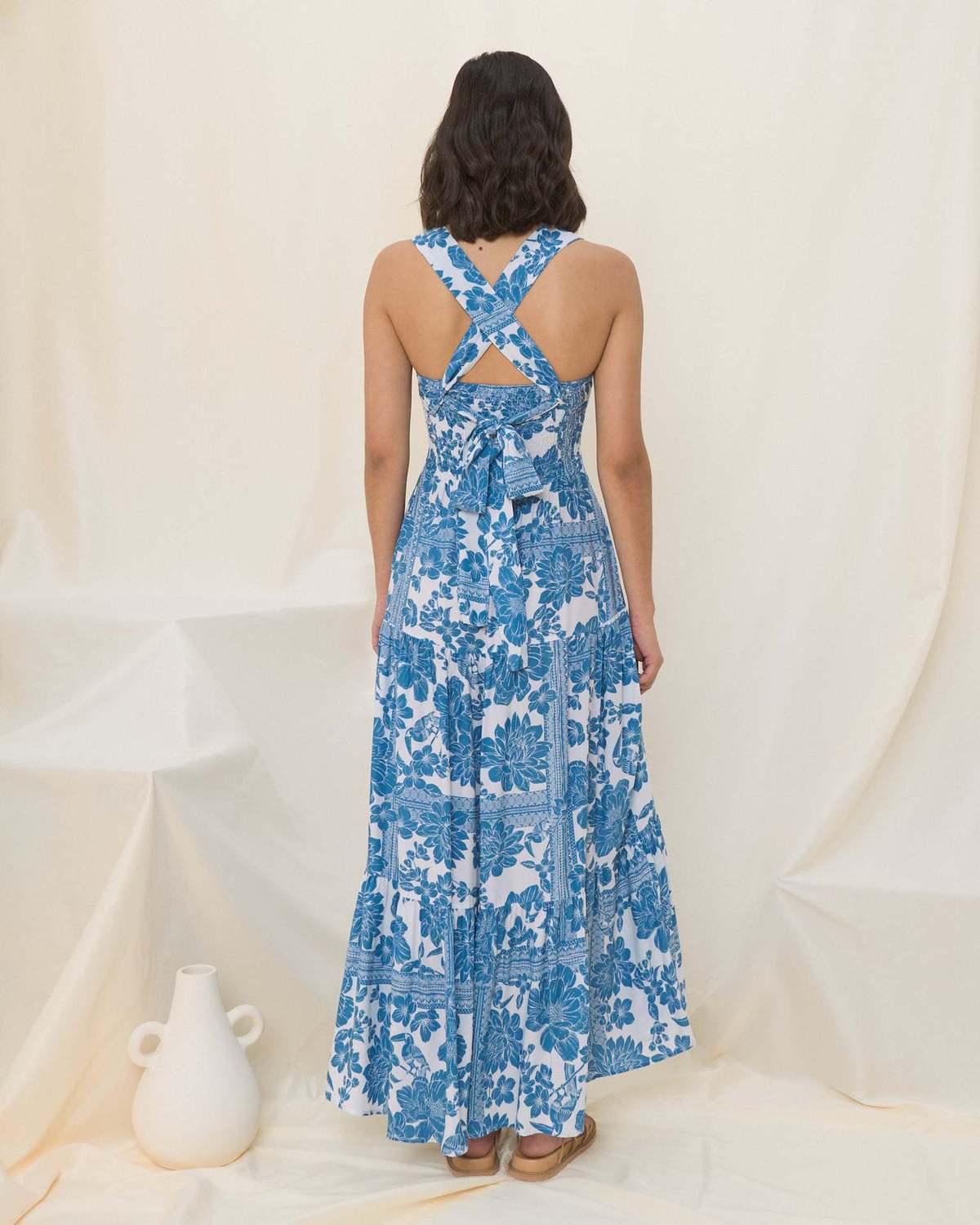 Women's Casual Bohemian Printed Sleeveless Loose Dress