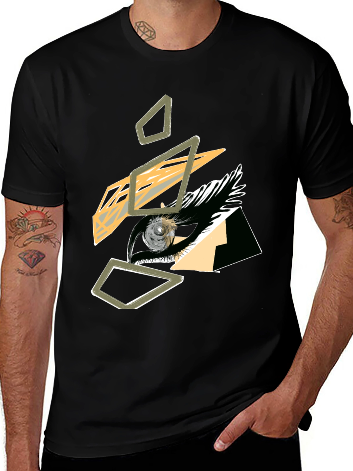 Abstract Eye Graphic Tee - Modern Art Shirt