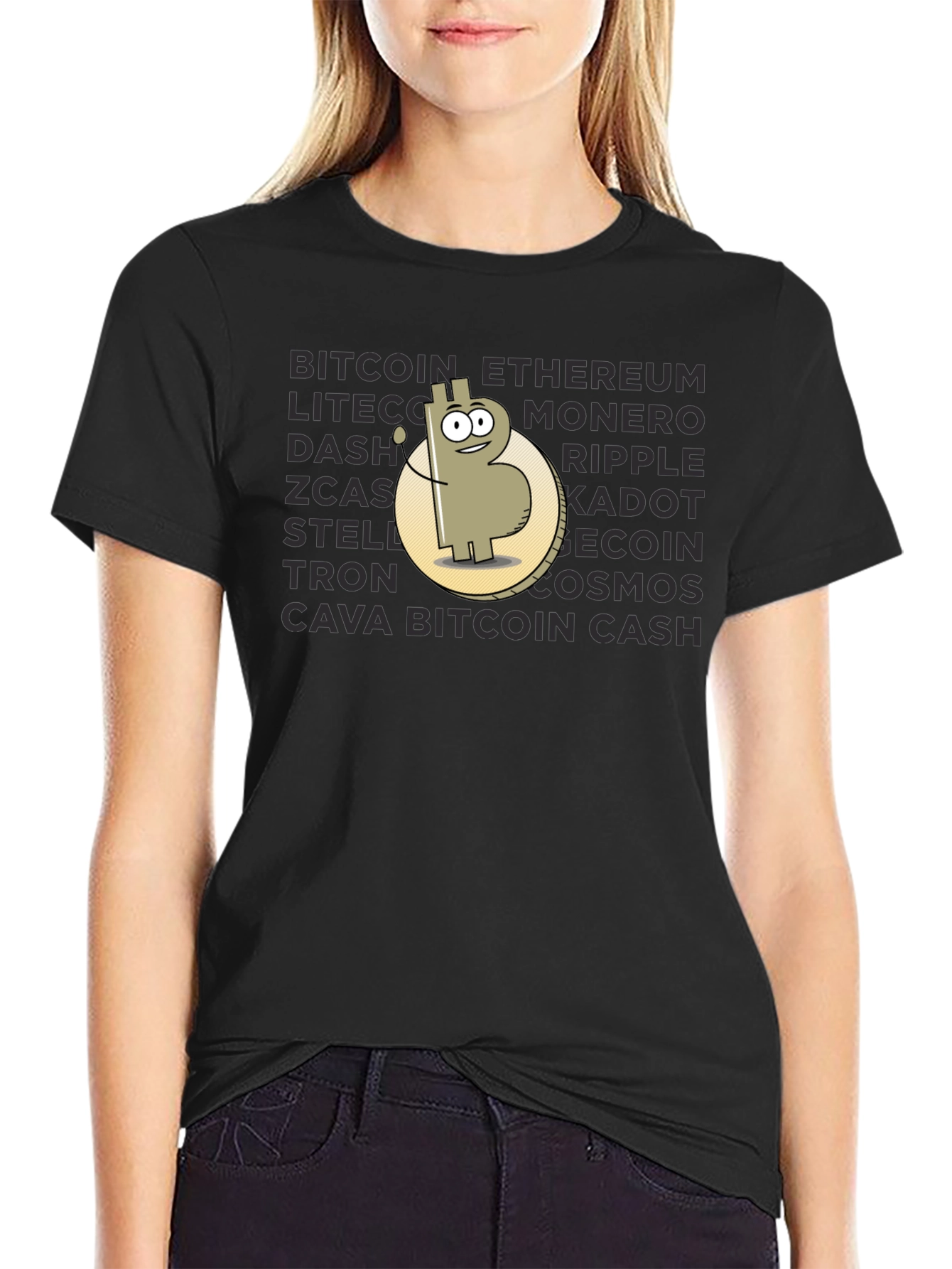 Crypto T-Shirt: Bitcoin Ethereum and More!
