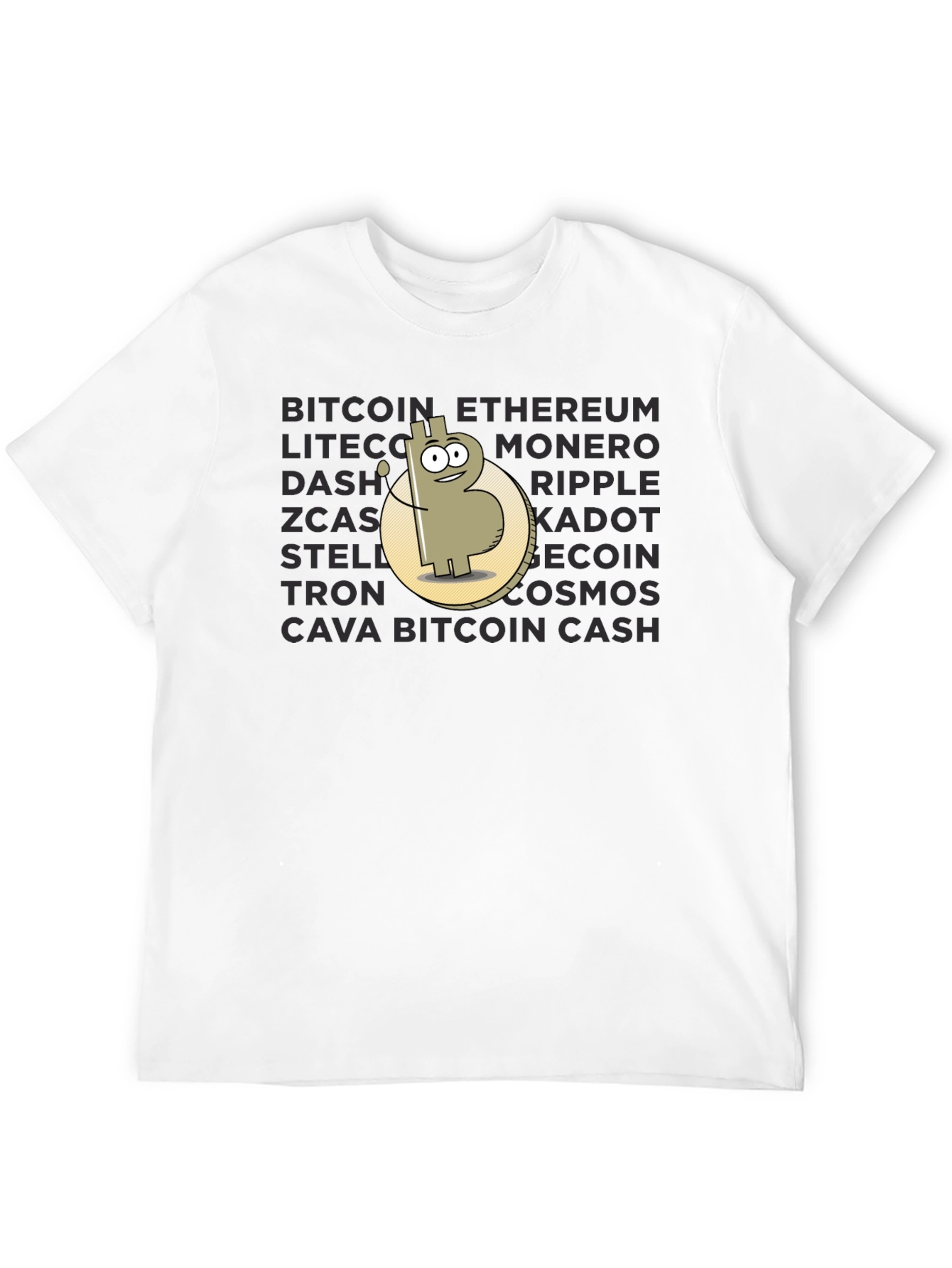 Crypto T-Shirt: Bitcoin Ethereum and More!