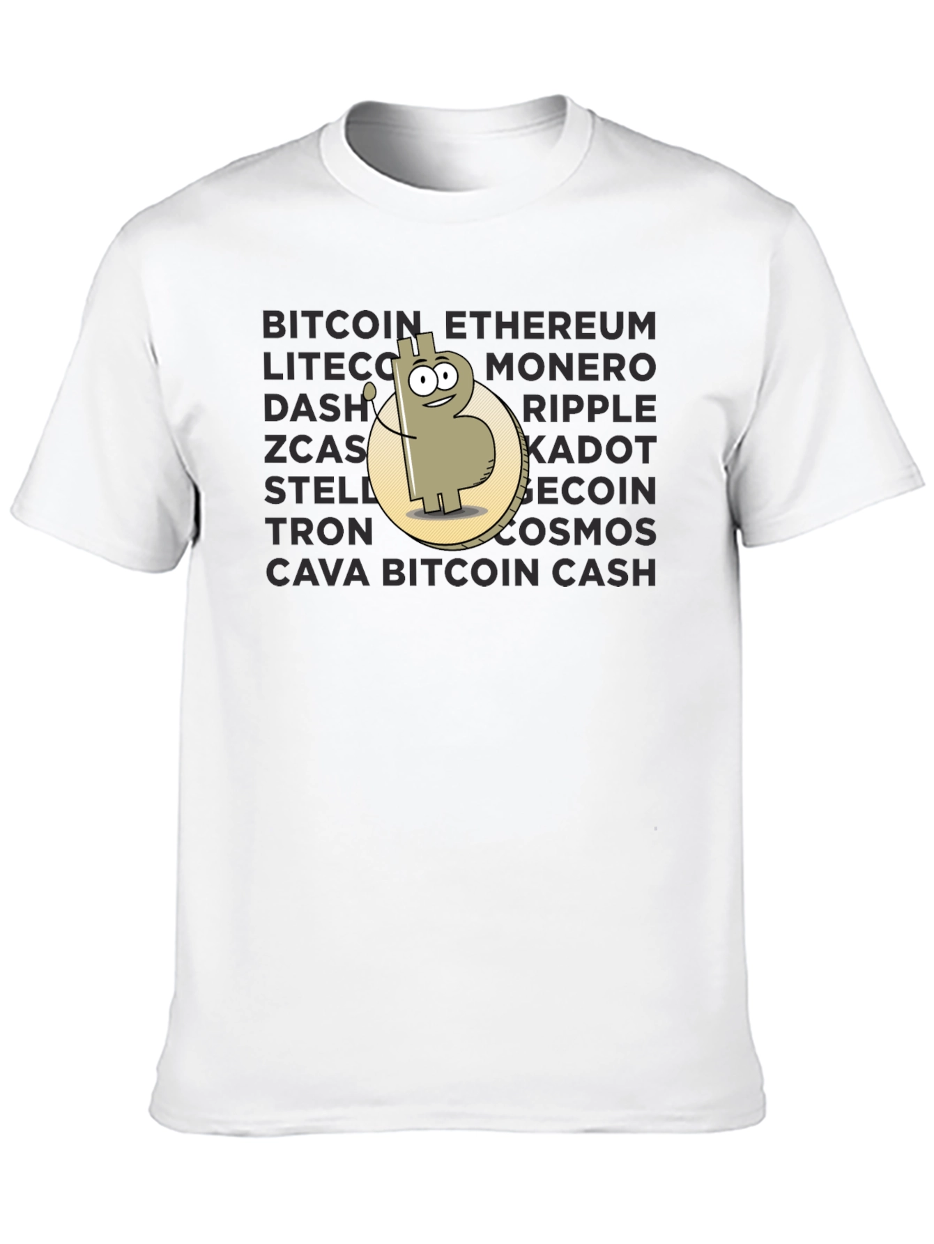 Crypto T-Shirt: Bitcoin Ethereum and More!