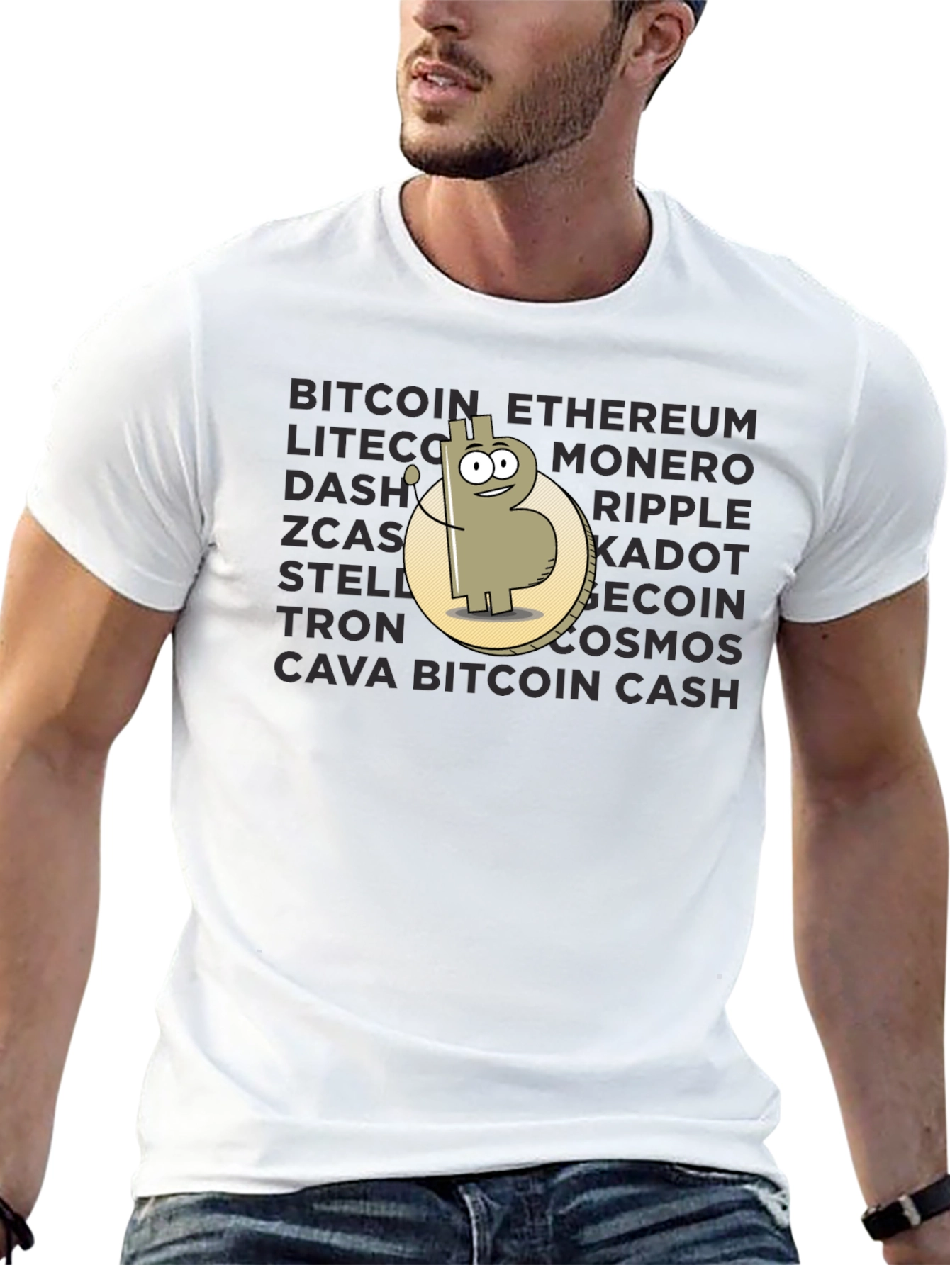 Crypto T-Shirt: Bitcoin Ethereum and More!