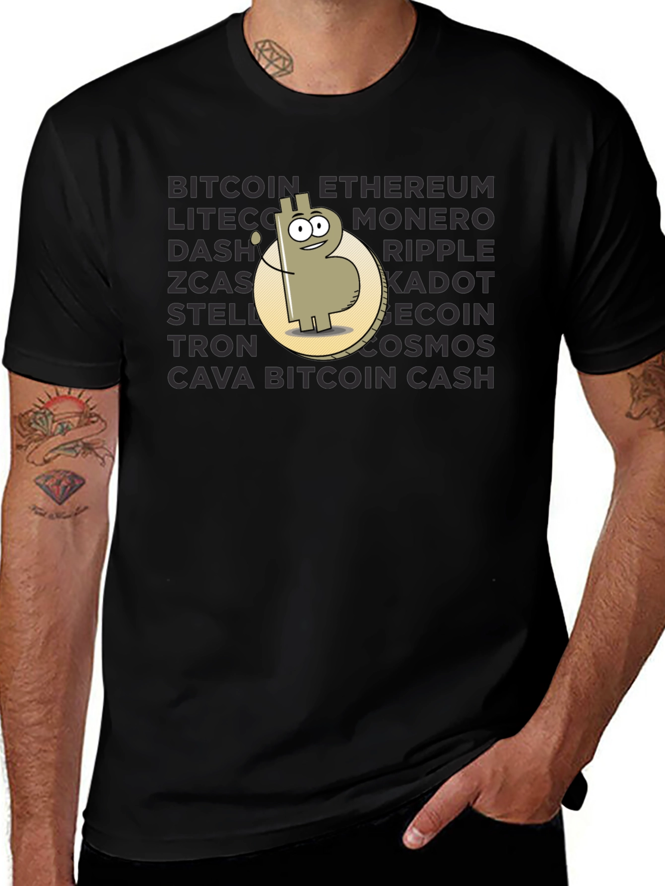 Crypto T-Shirt: Bitcoin Ethereum and More!