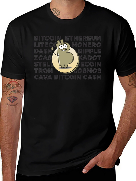 Crypto T-Shirt: Bitcoin Ethereum and More!