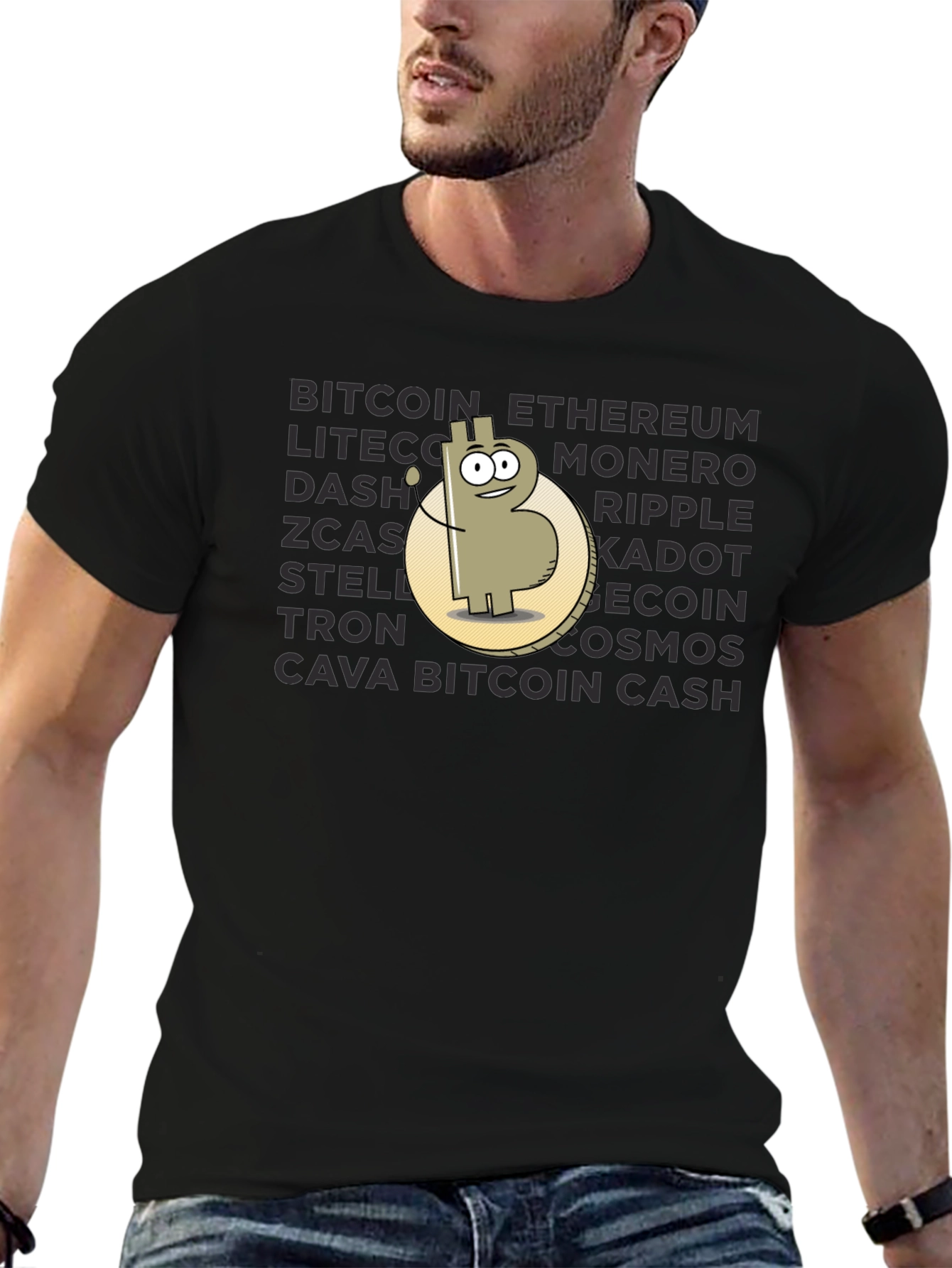 Crypto T-Shirt: Bitcoin Ethereum and More!