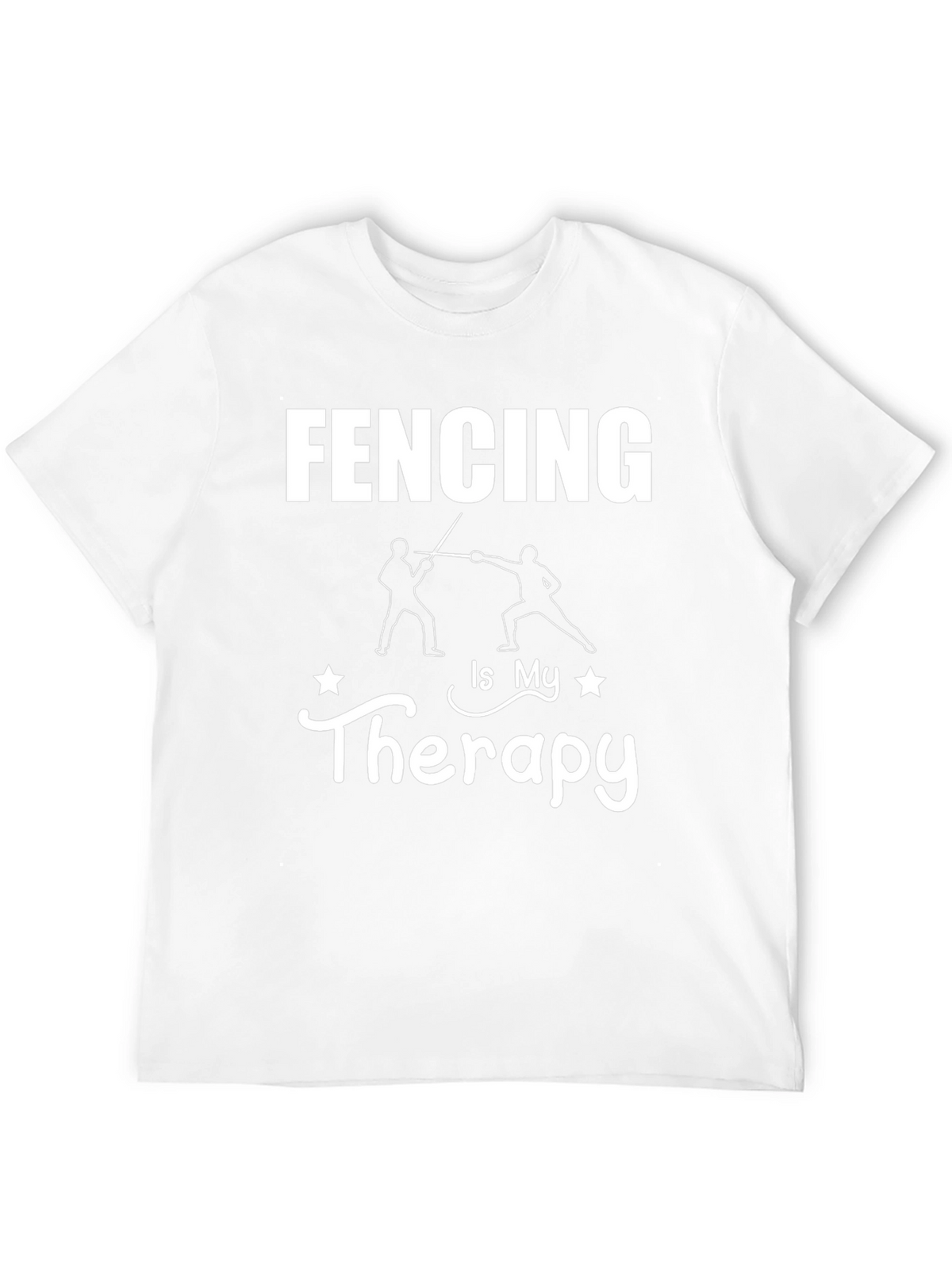 Fencing is My Therapy Graphic T-Shirt