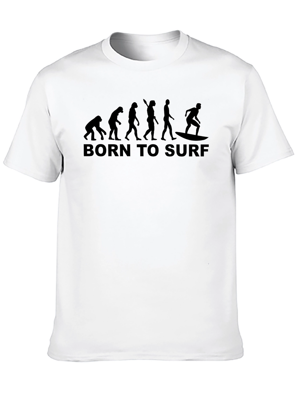 Born to Surf Evolution Black T-Shirt