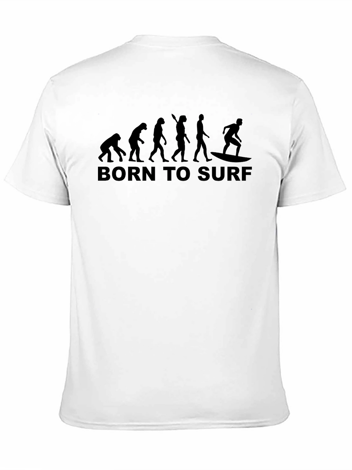 Born to Surf Evolution Black T-Shirt