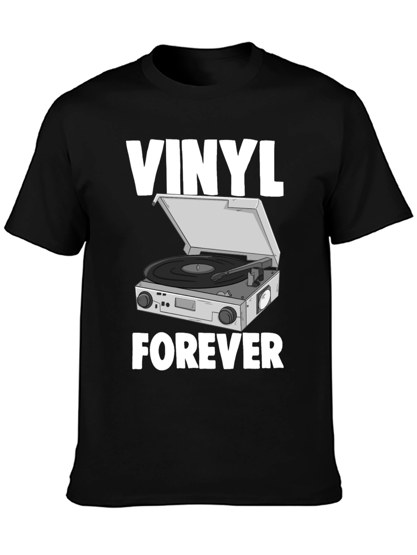 Vinyl Forever Graphic T-Shirt - Music Lover Tee