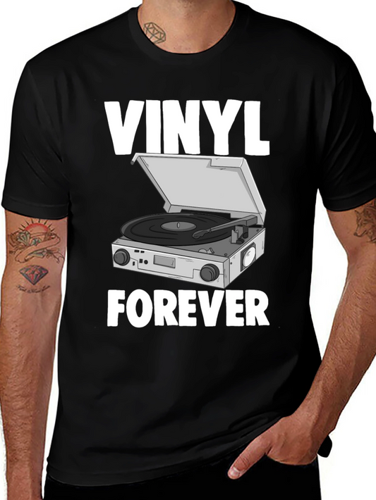 Vinyl Forever Graphic T-Shirt - Music Lover Tee