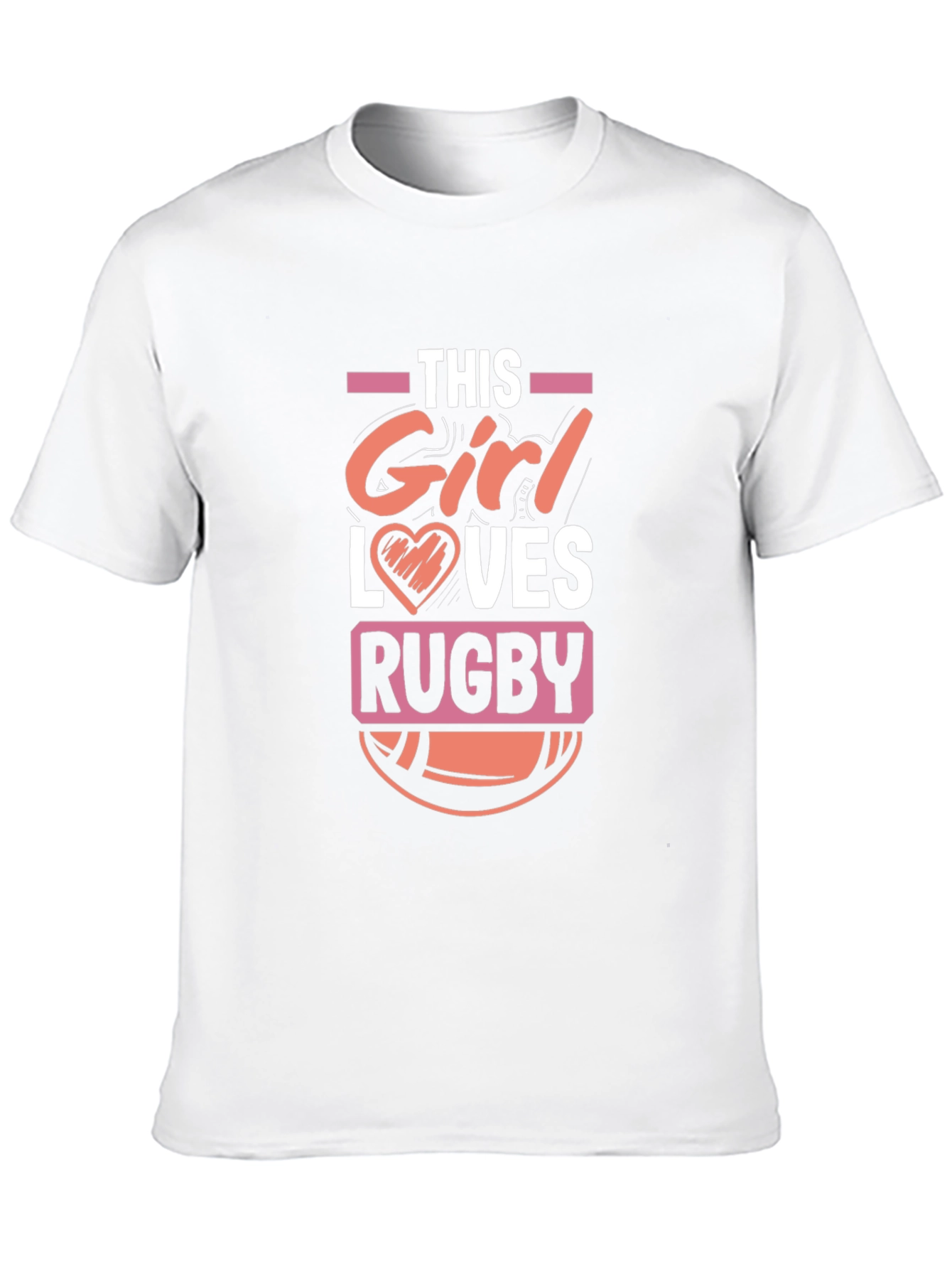 This Girl Loves Rugby T-Shirt - Black