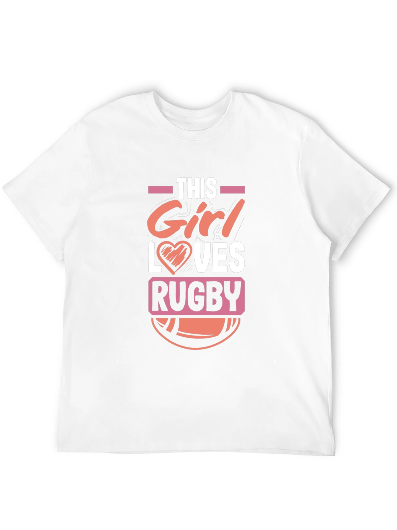 This Girl Loves Rugby T-Shirt - Black