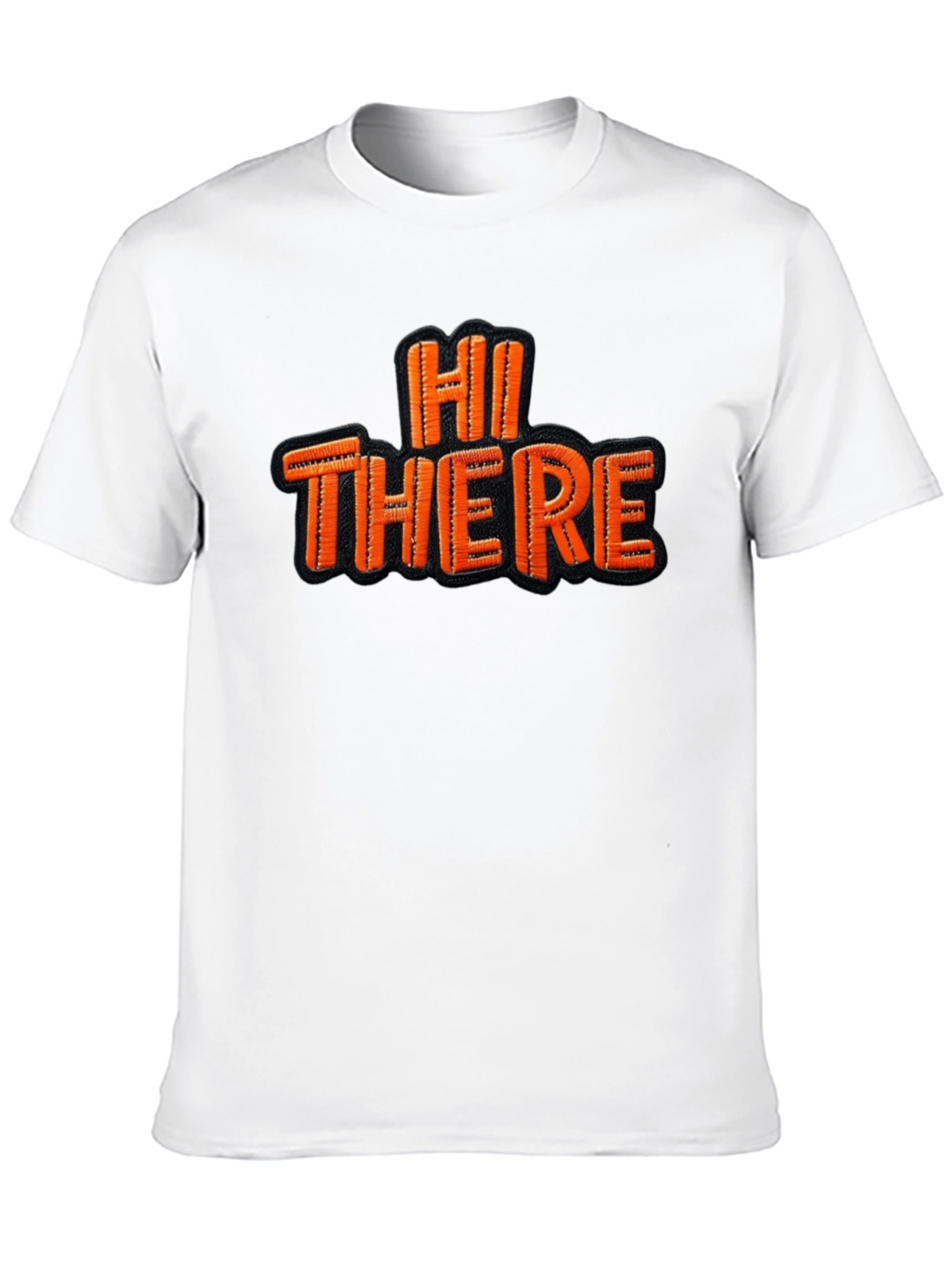 Hi There Graphic Tee - Classic Black Cotton T-Shirt