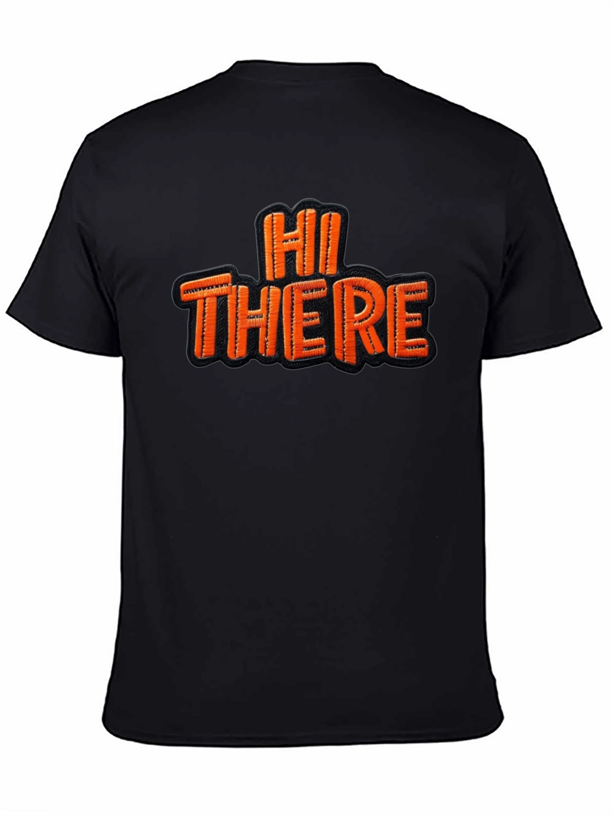 Hi There Graphic Tee - Classic Black Cotton T-Shirt