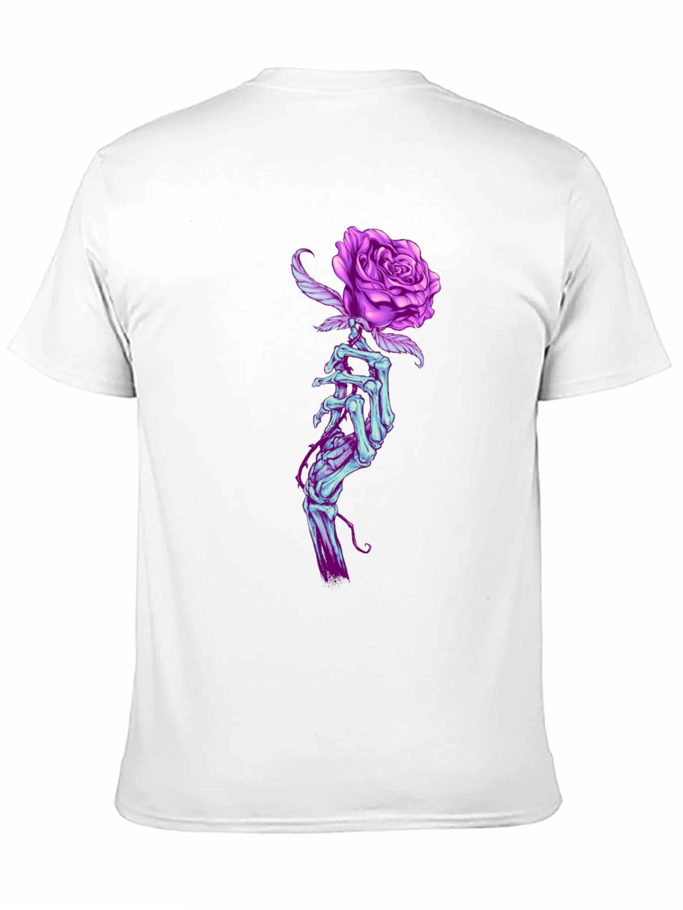 Rose Hand Graphic T-Shirt - Black