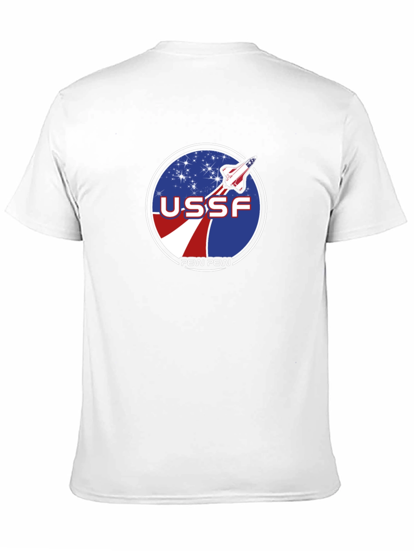 USSF Pew Pew Space Force Graphic T-Shirt