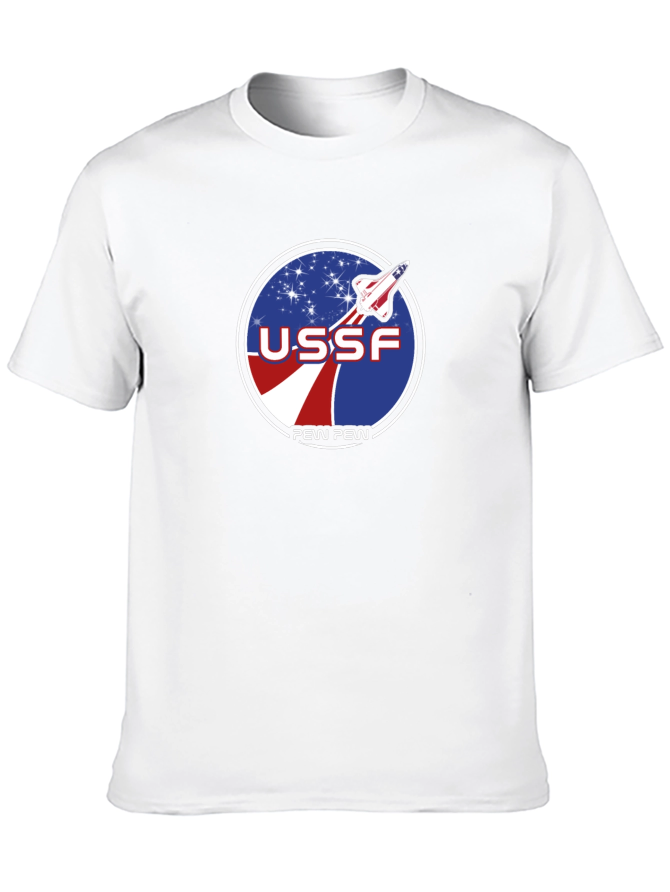 USSF Pew Pew Space Force Graphic T-Shirt