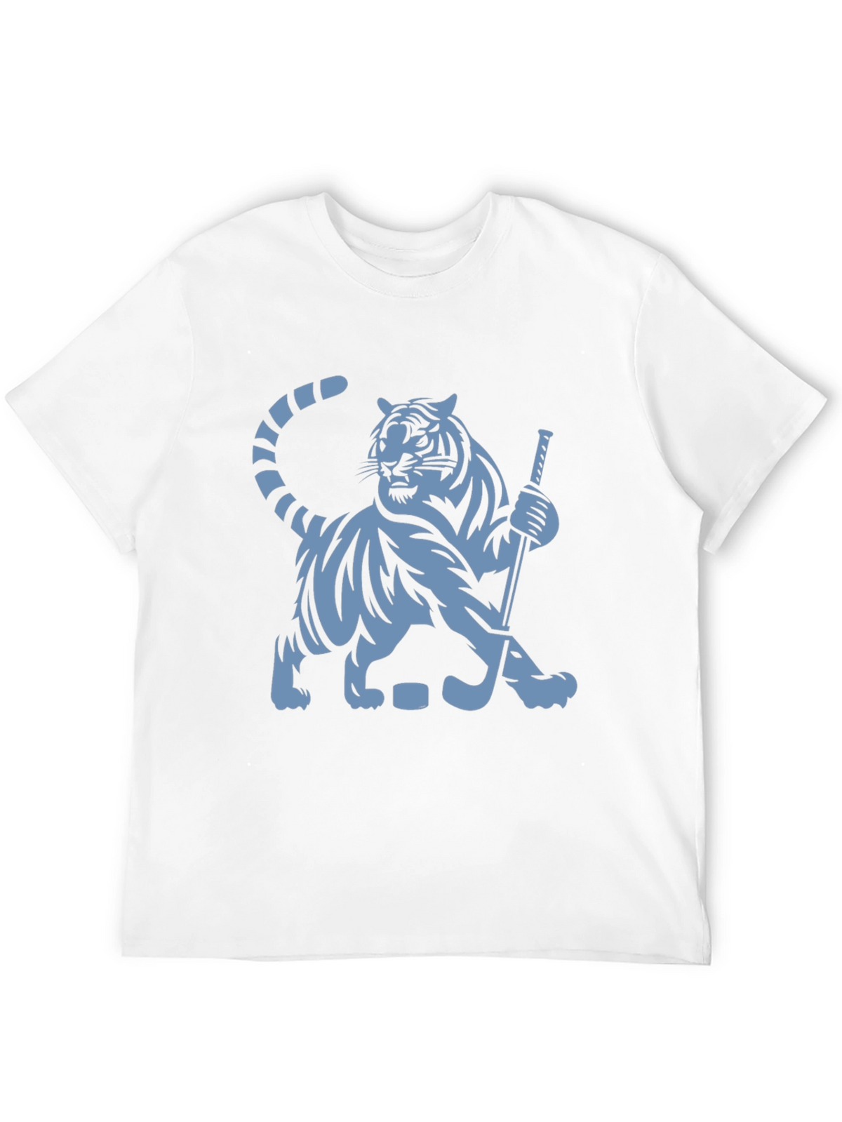 Hockey Tiger Graphic T-Shirt - Black