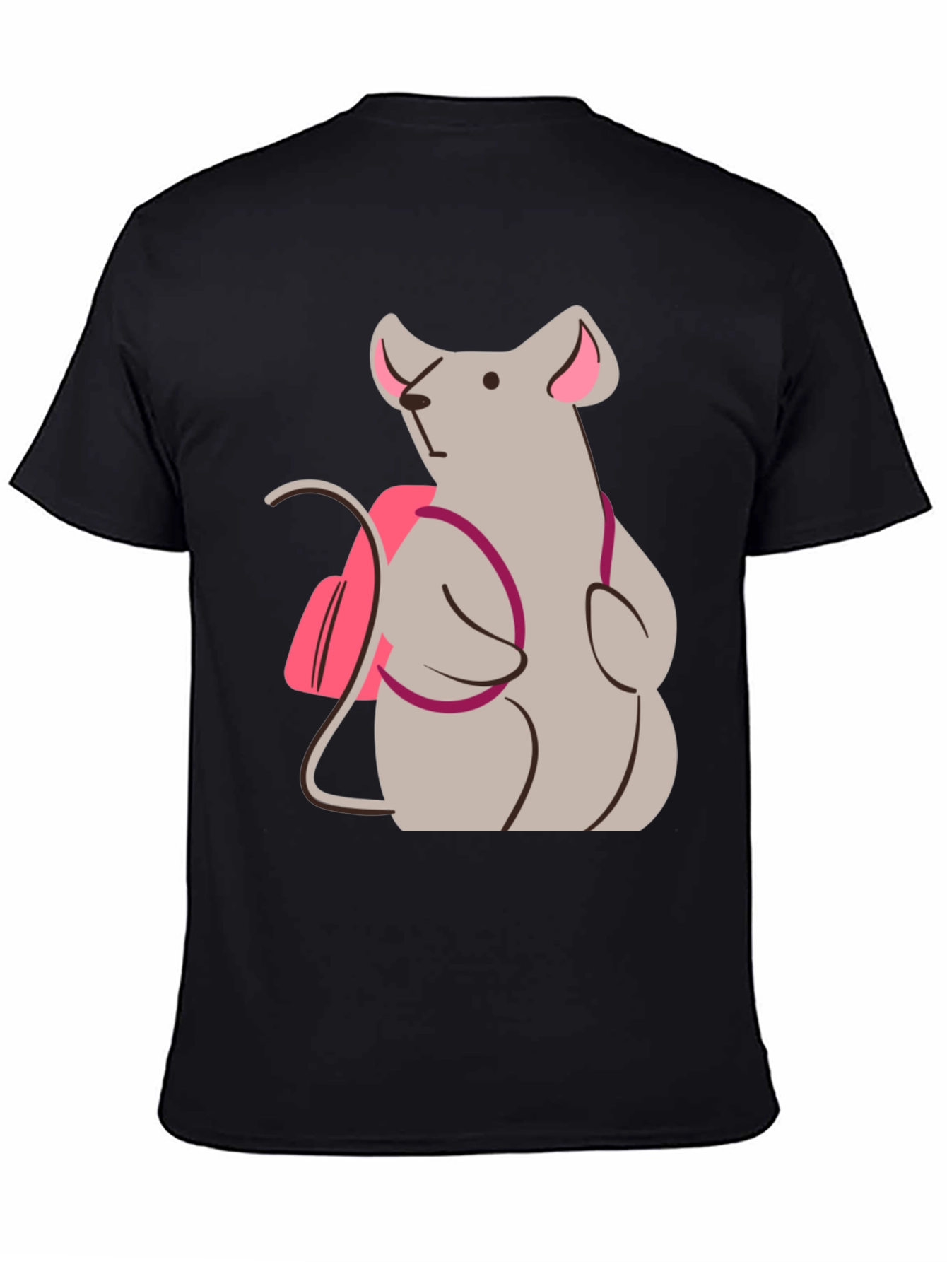 Whimsical Mouse Graphic Tee - Cute Animal T-Shirt