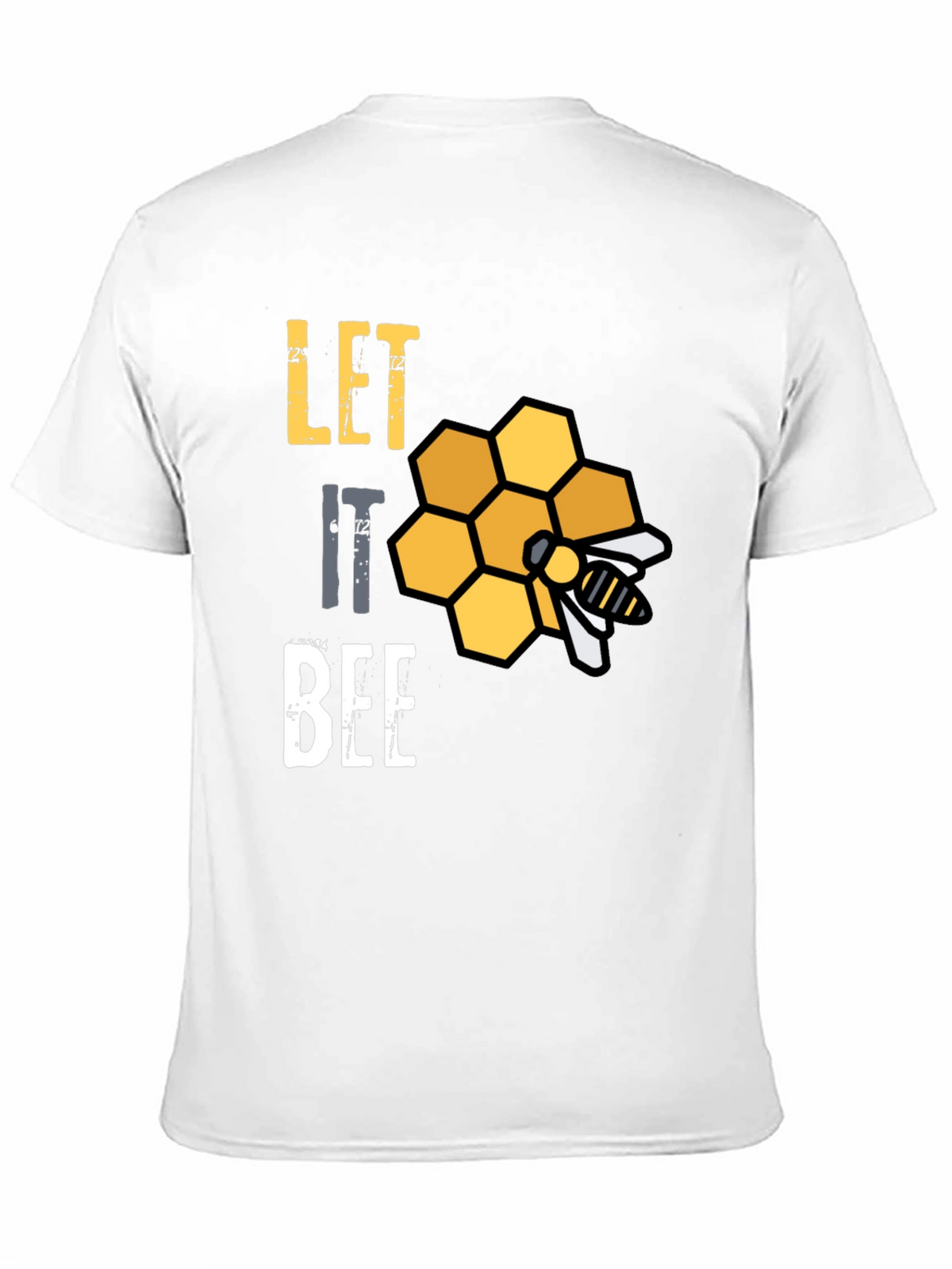 Let It Bee Graphic Tee - Unique Honeycomb Design
