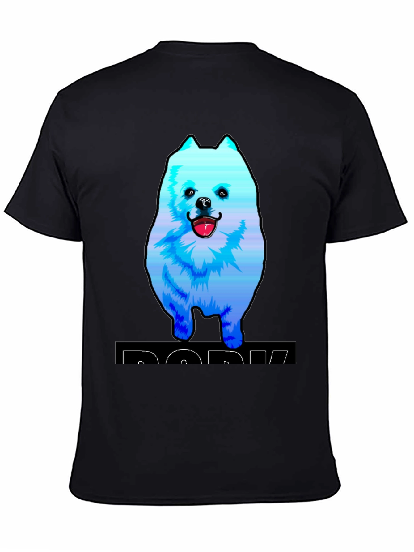 Dog Graphic T-Shirt - Trendy Black Cotton Tee