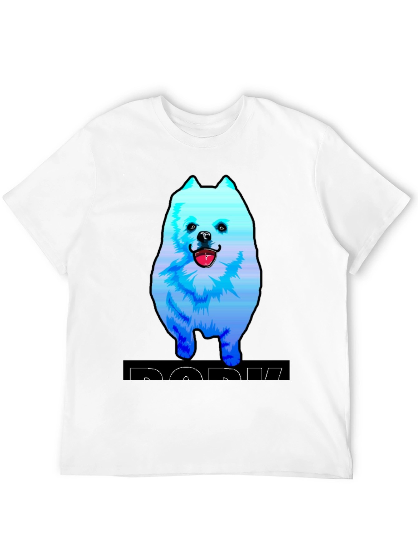 Dog Graphic T-Shirt - Trendy Black Cotton Tee