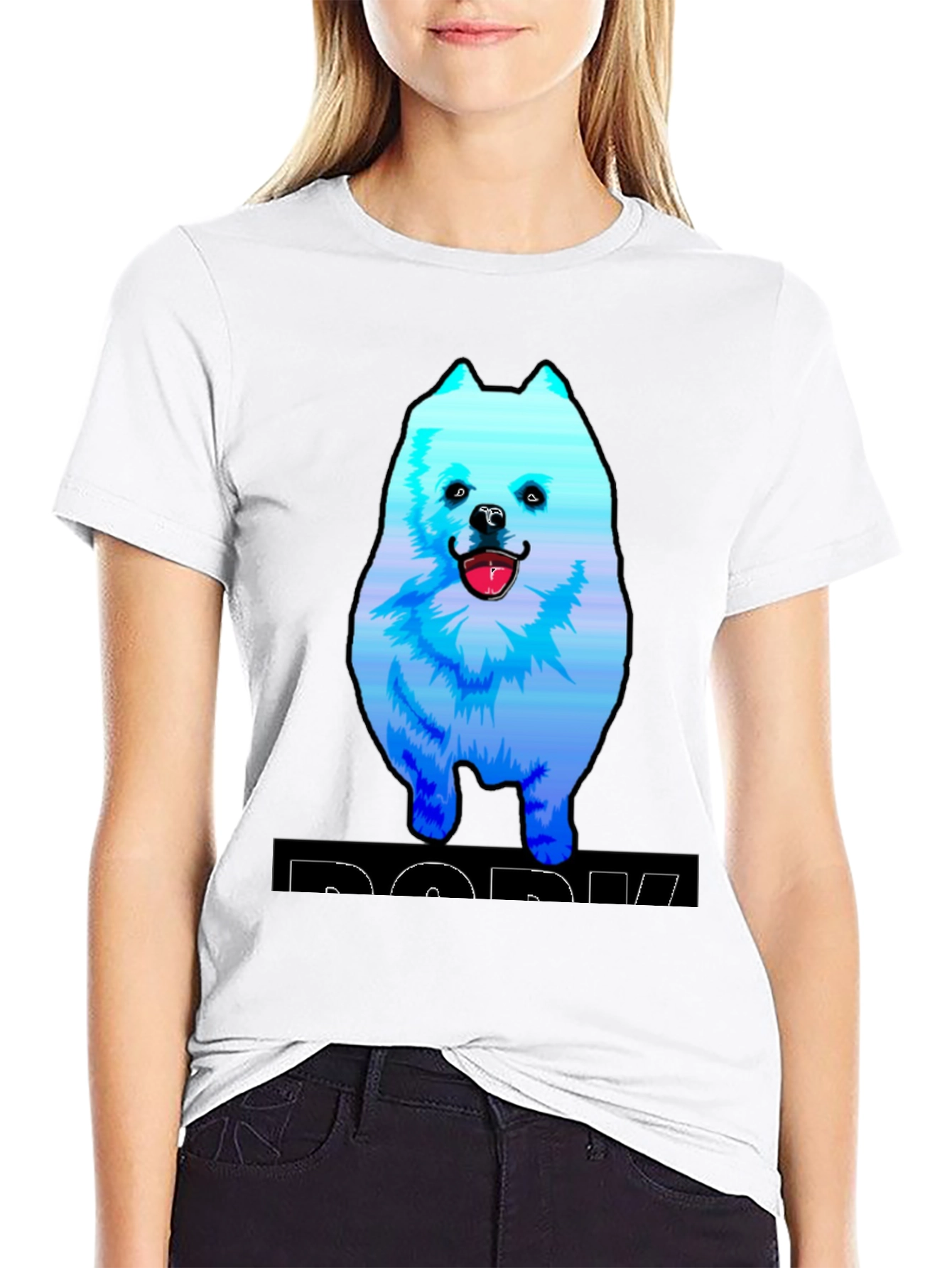 Dog Graphic T-Shirt - Trendy Black Cotton Tee