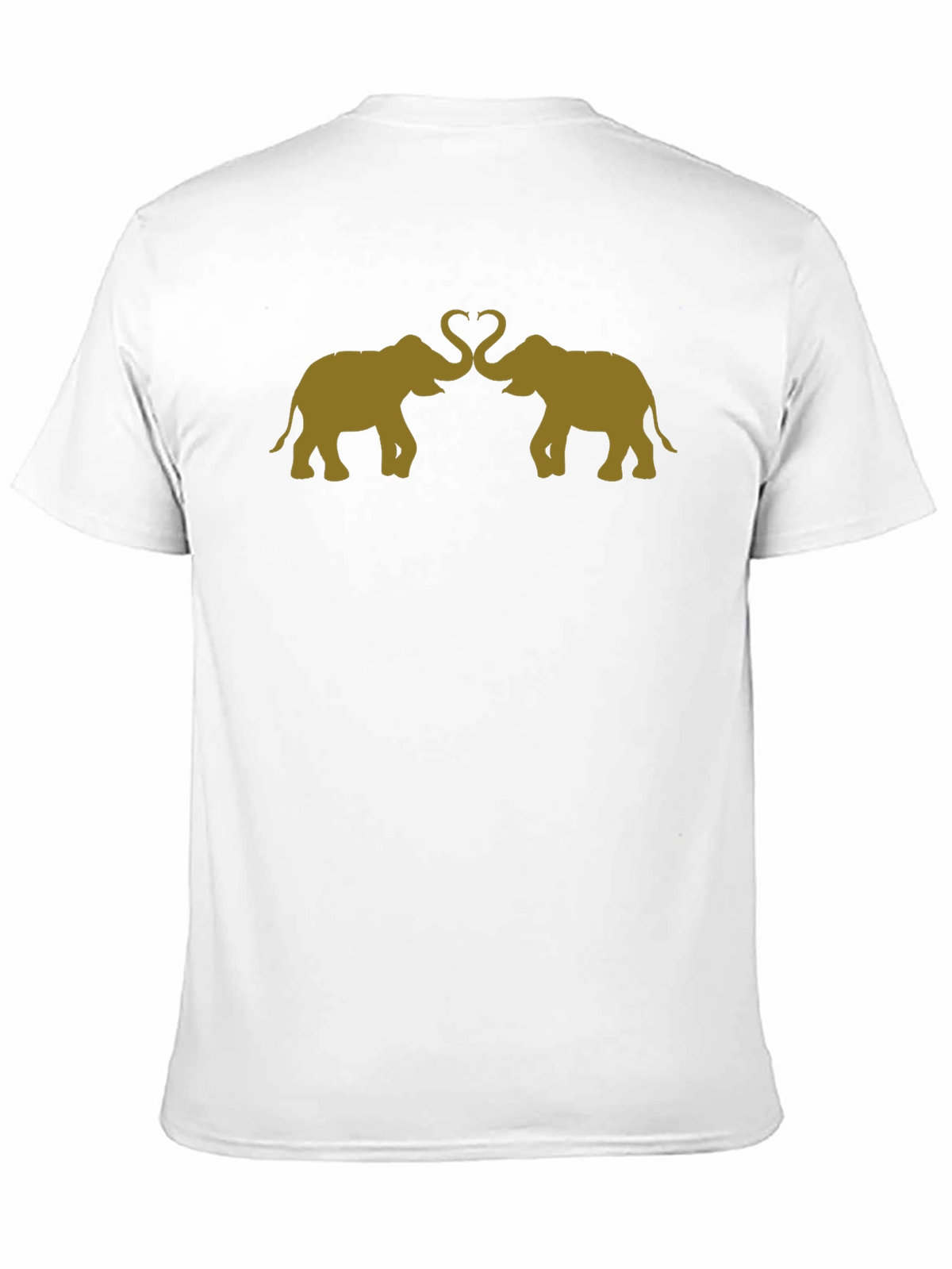 Elephant Love T-Shirt - Stylish Black Tee