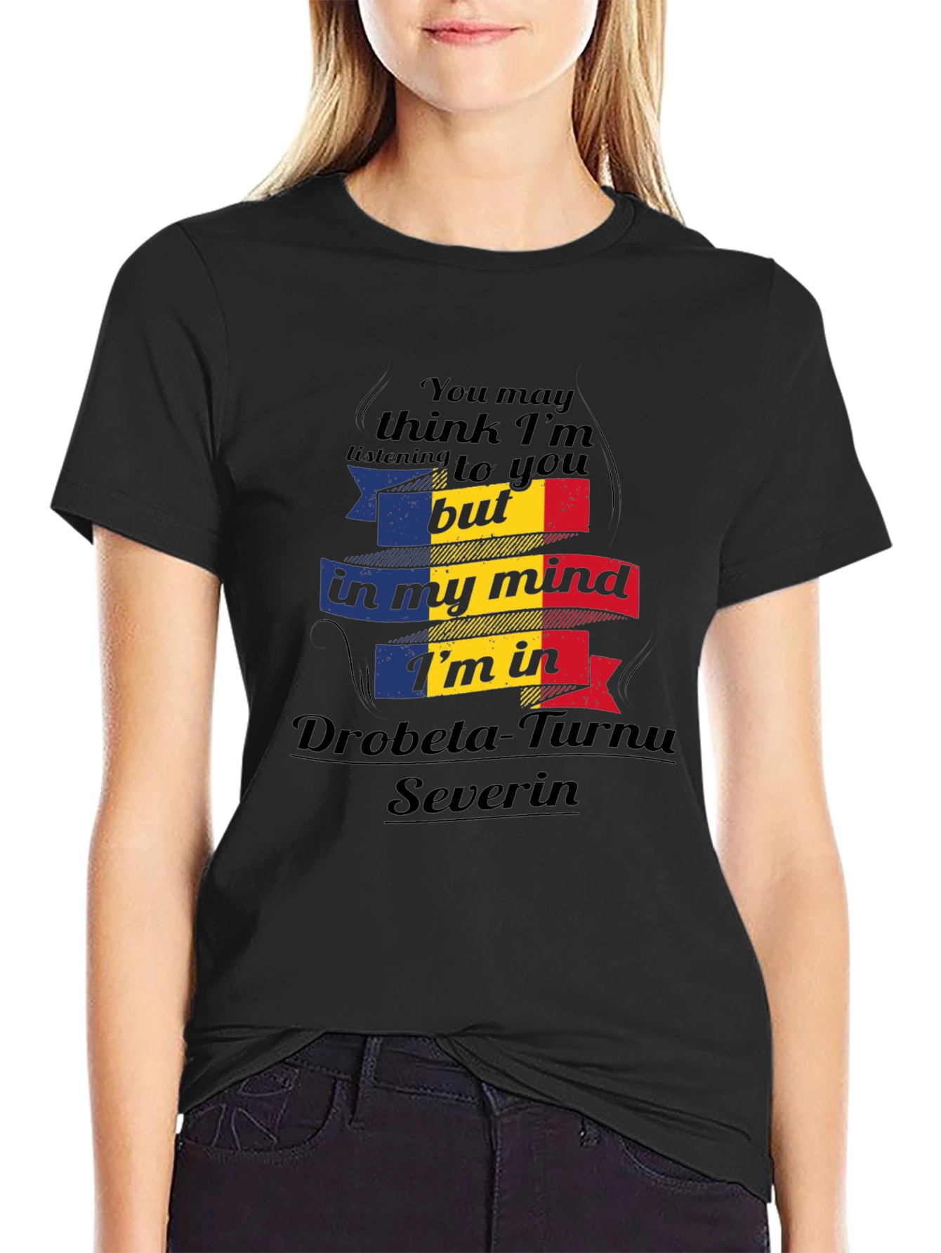 Romania Mind T-Shirt Drobeta-Turnu Severin Black Tee