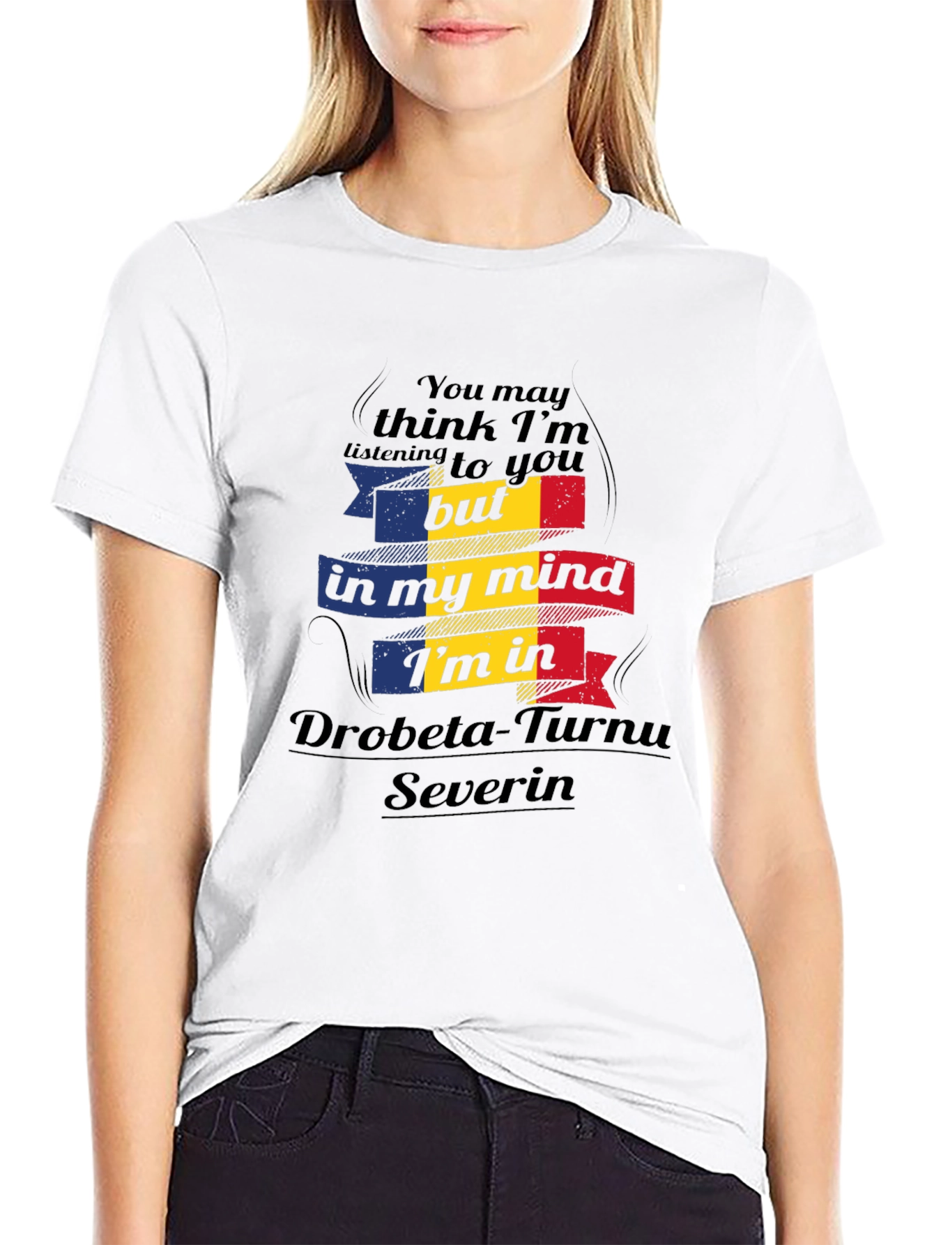Romania Mind T-Shirt Drobeta-Turnu Severin Black Tee