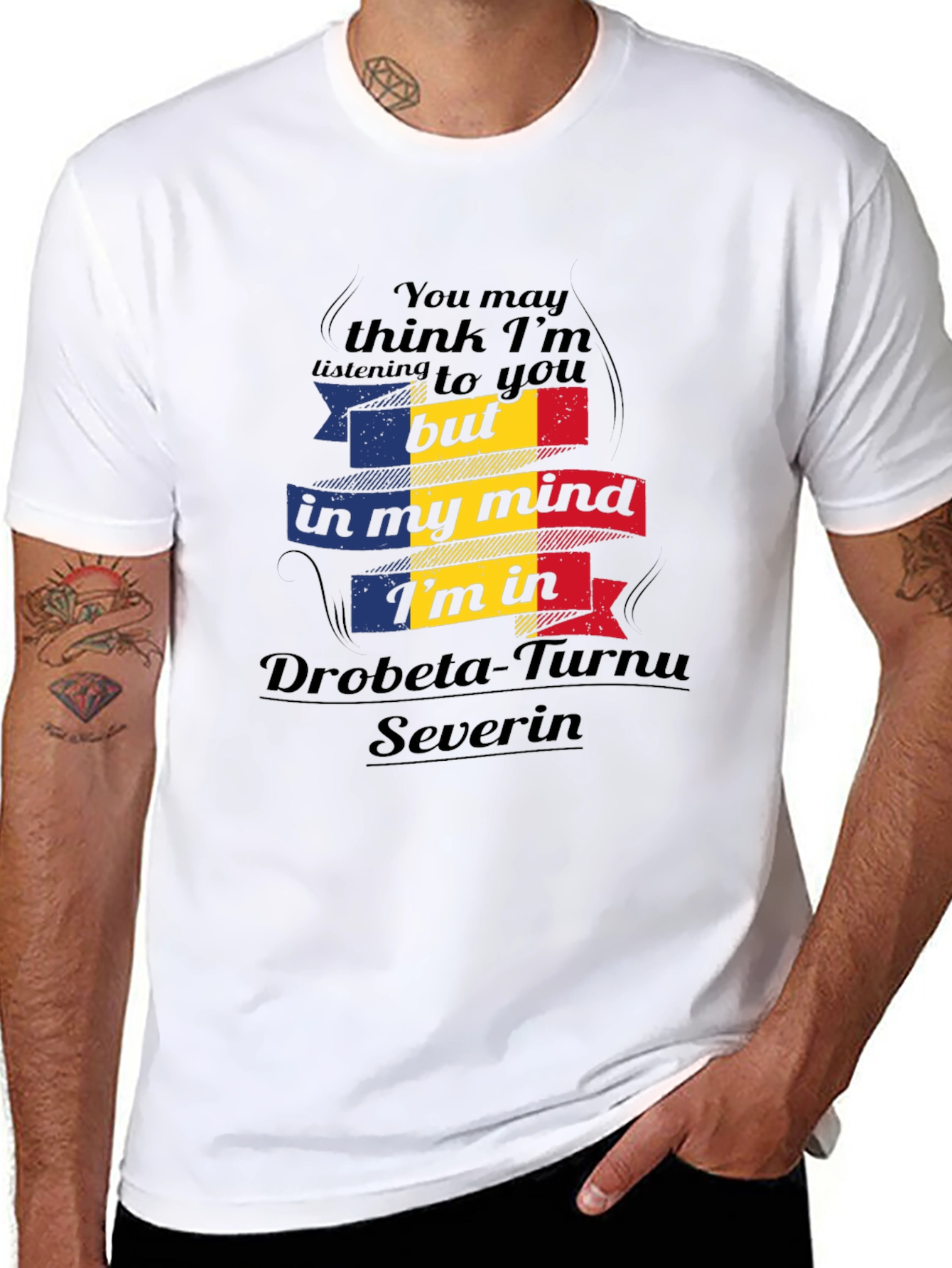 Romania Mind T-Shirt Drobeta-Turnu Severin Black Tee