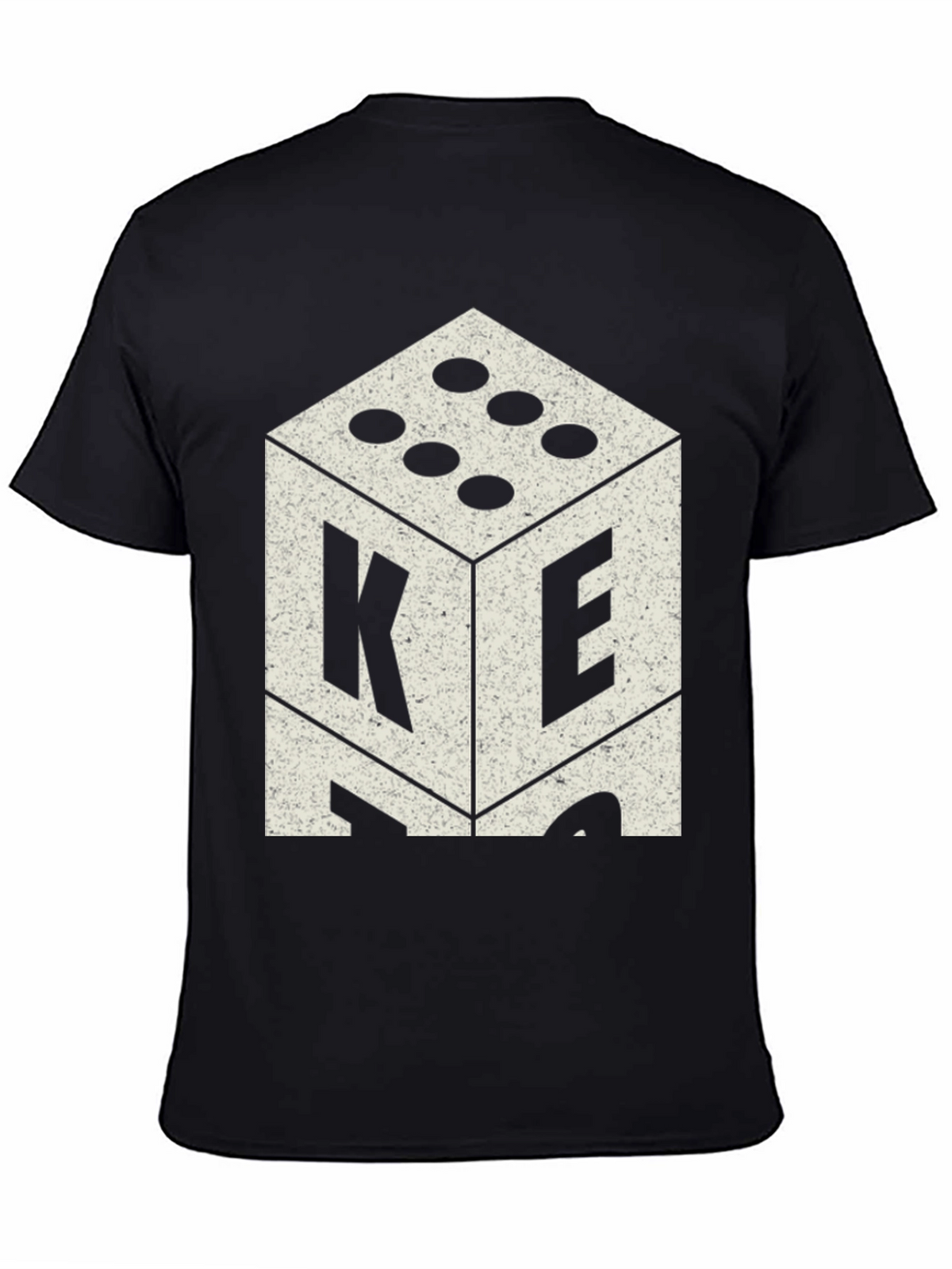 Retro Dice Graphic Tee - Casual Mens T-Shirt