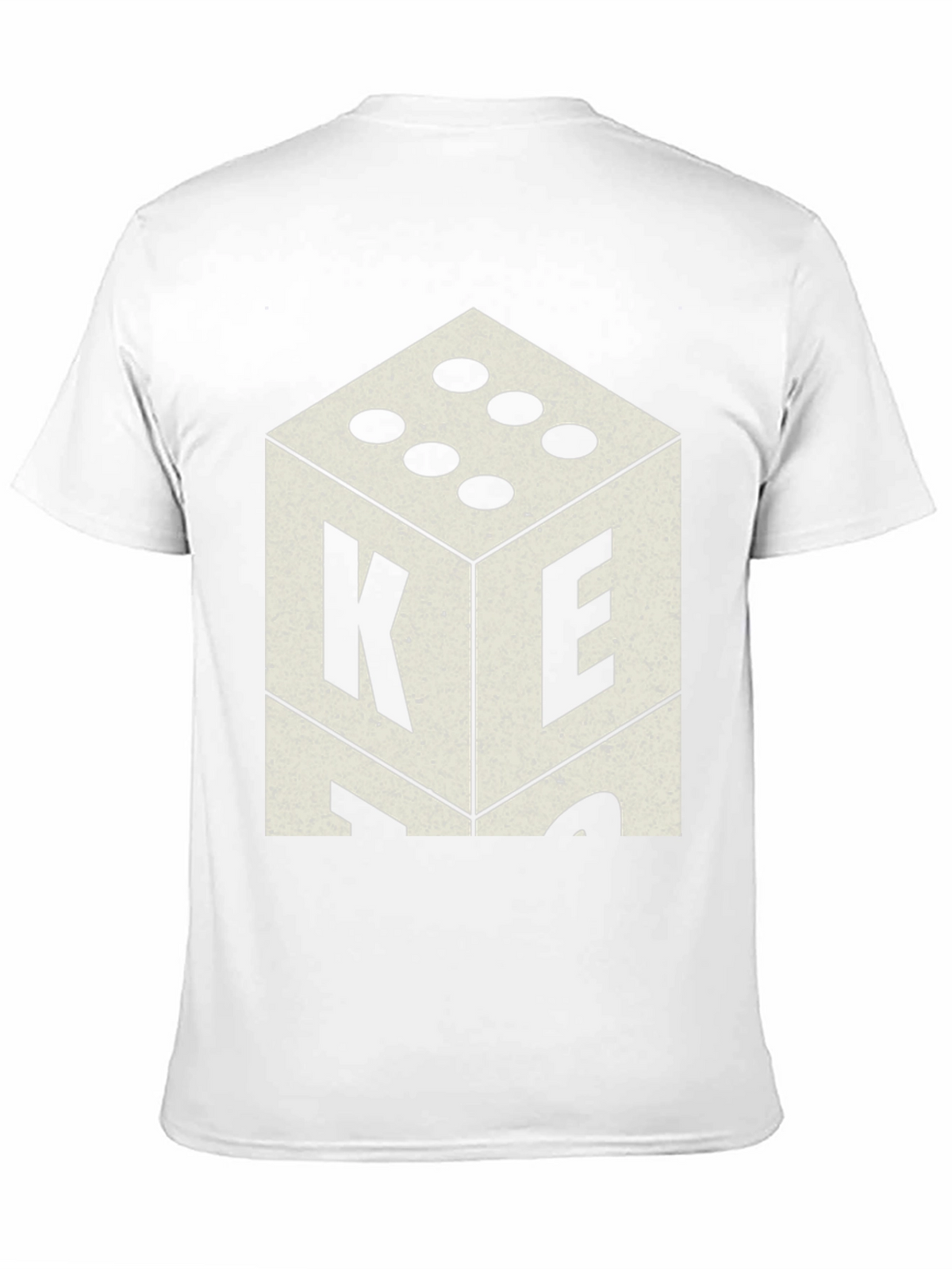 Retro Dice Graphic Tee - Casual Mens T-Shirt