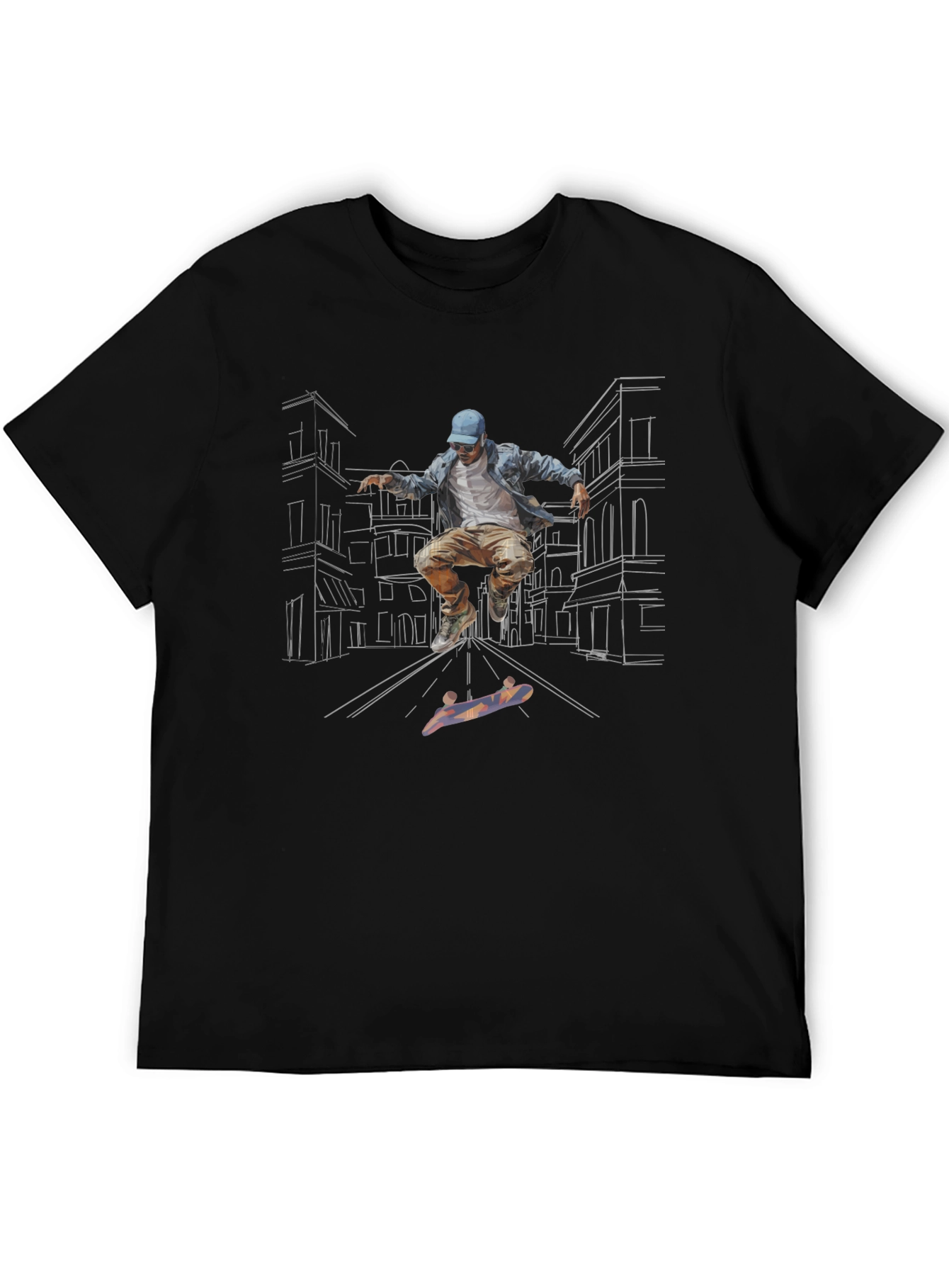 Skateboarder Graphic Tee - Urban Style