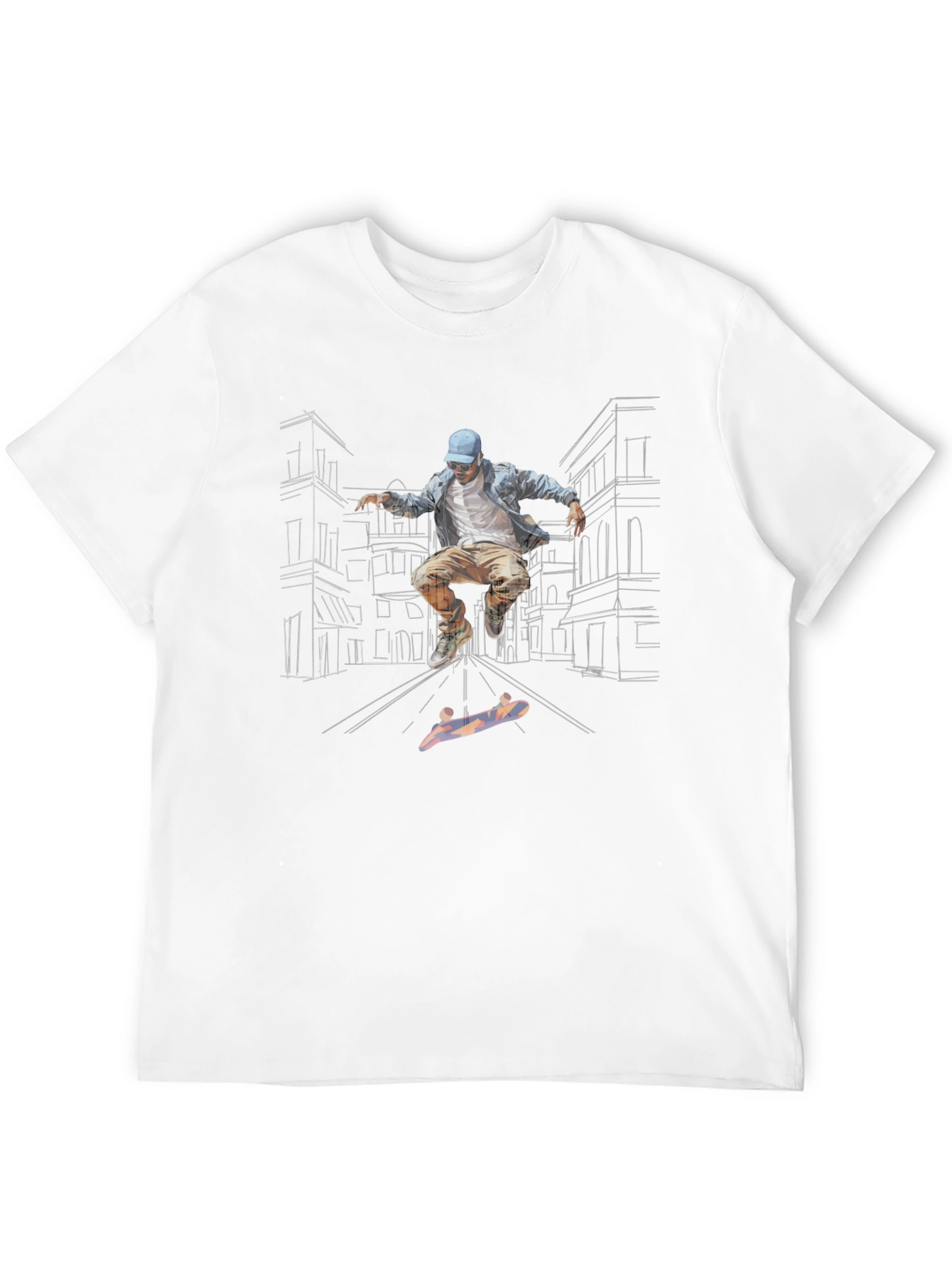 Skateboarder Graphic Tee - Urban Style