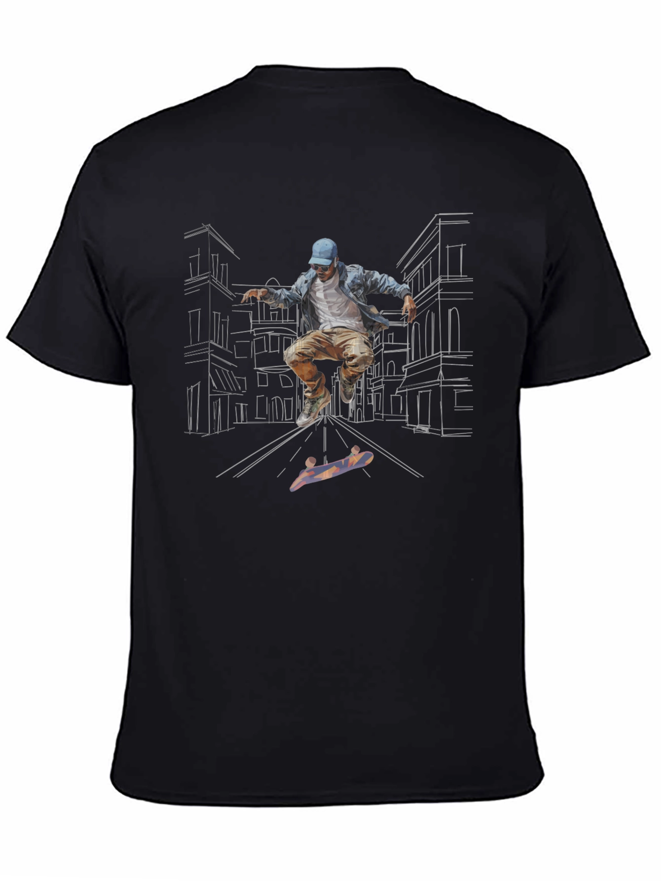 Skateboarder Graphic Tee - Urban Style