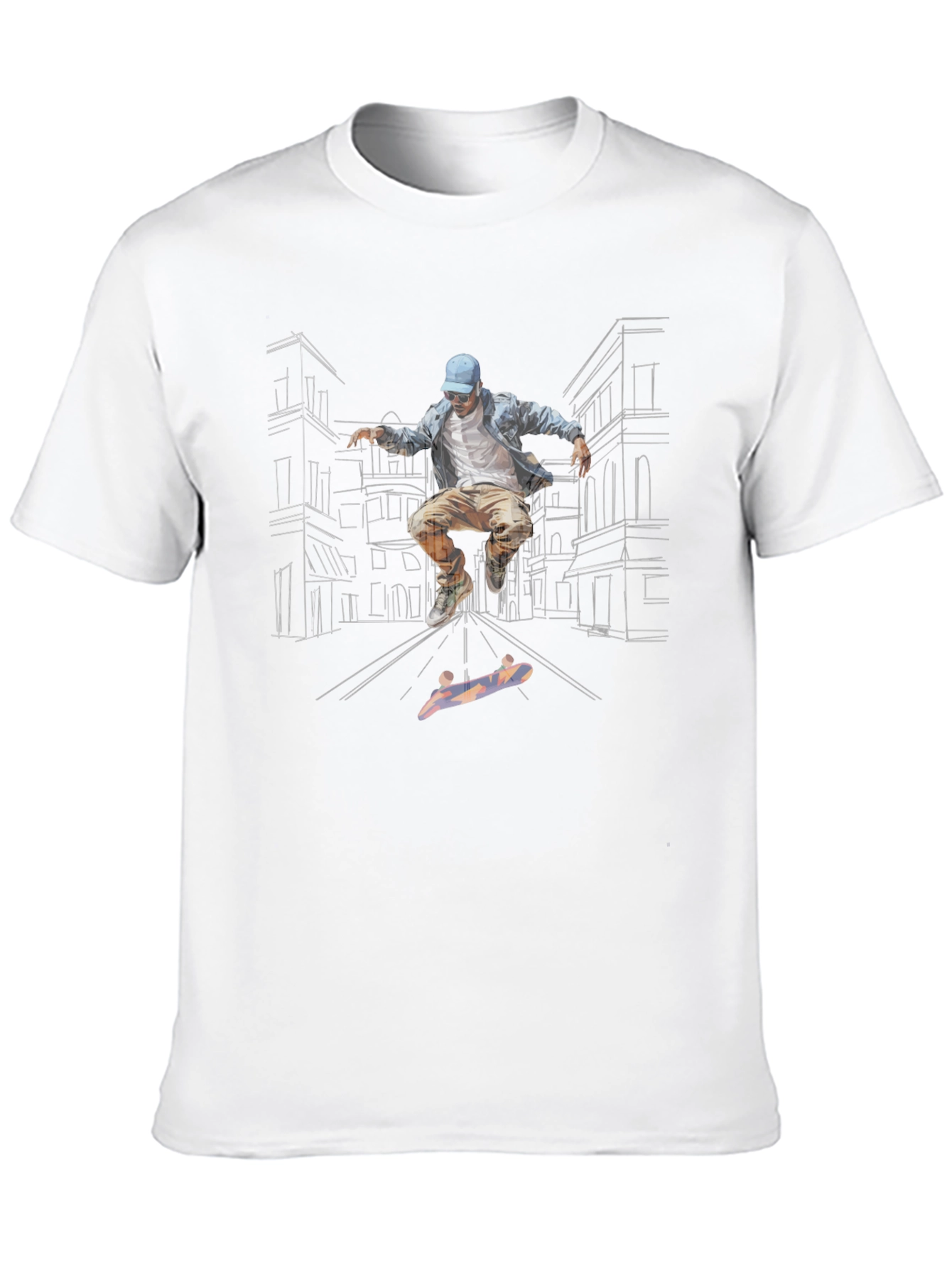 Skateboarder Graphic Tee - Urban Style