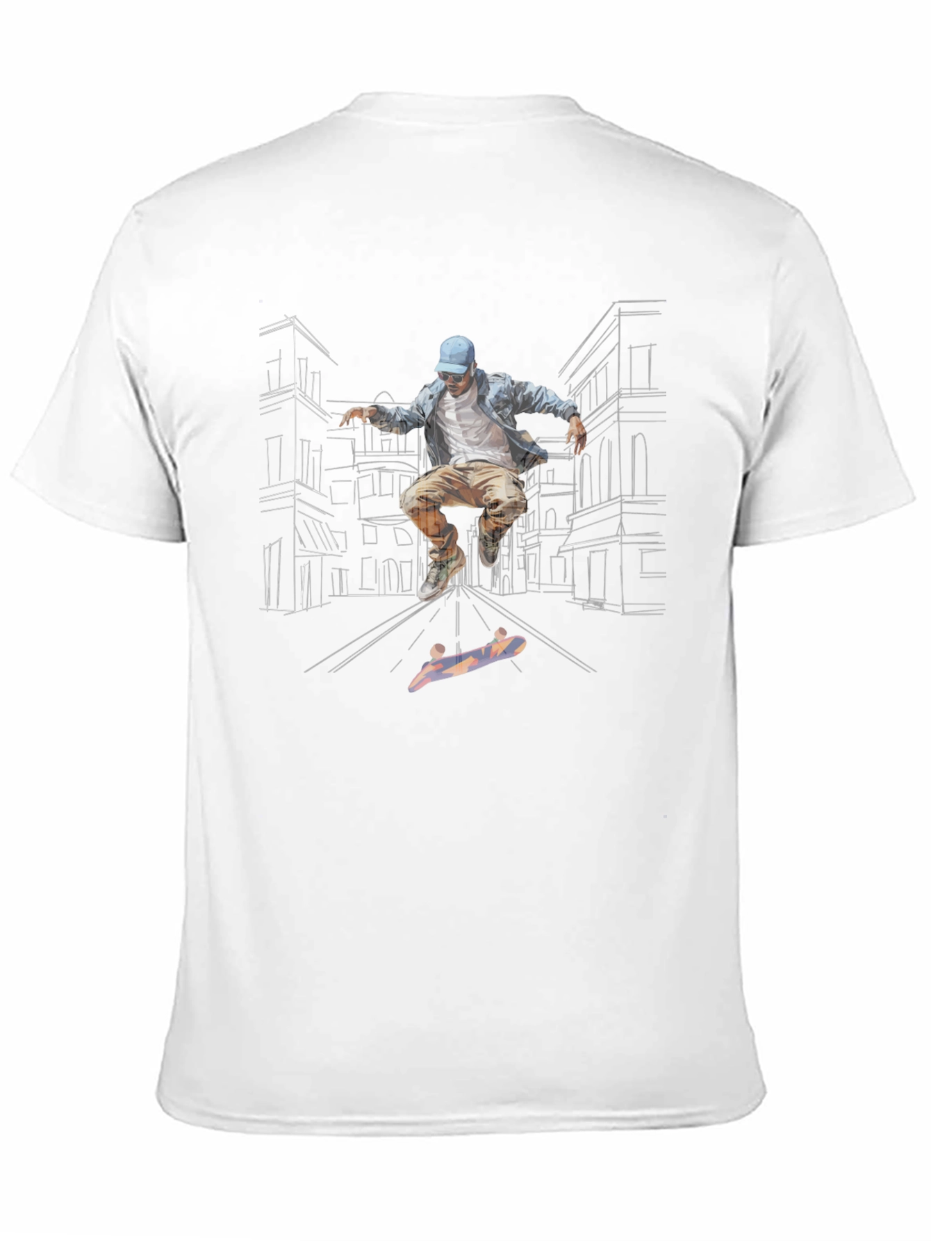 Skateboarder Graphic Tee - Urban Style