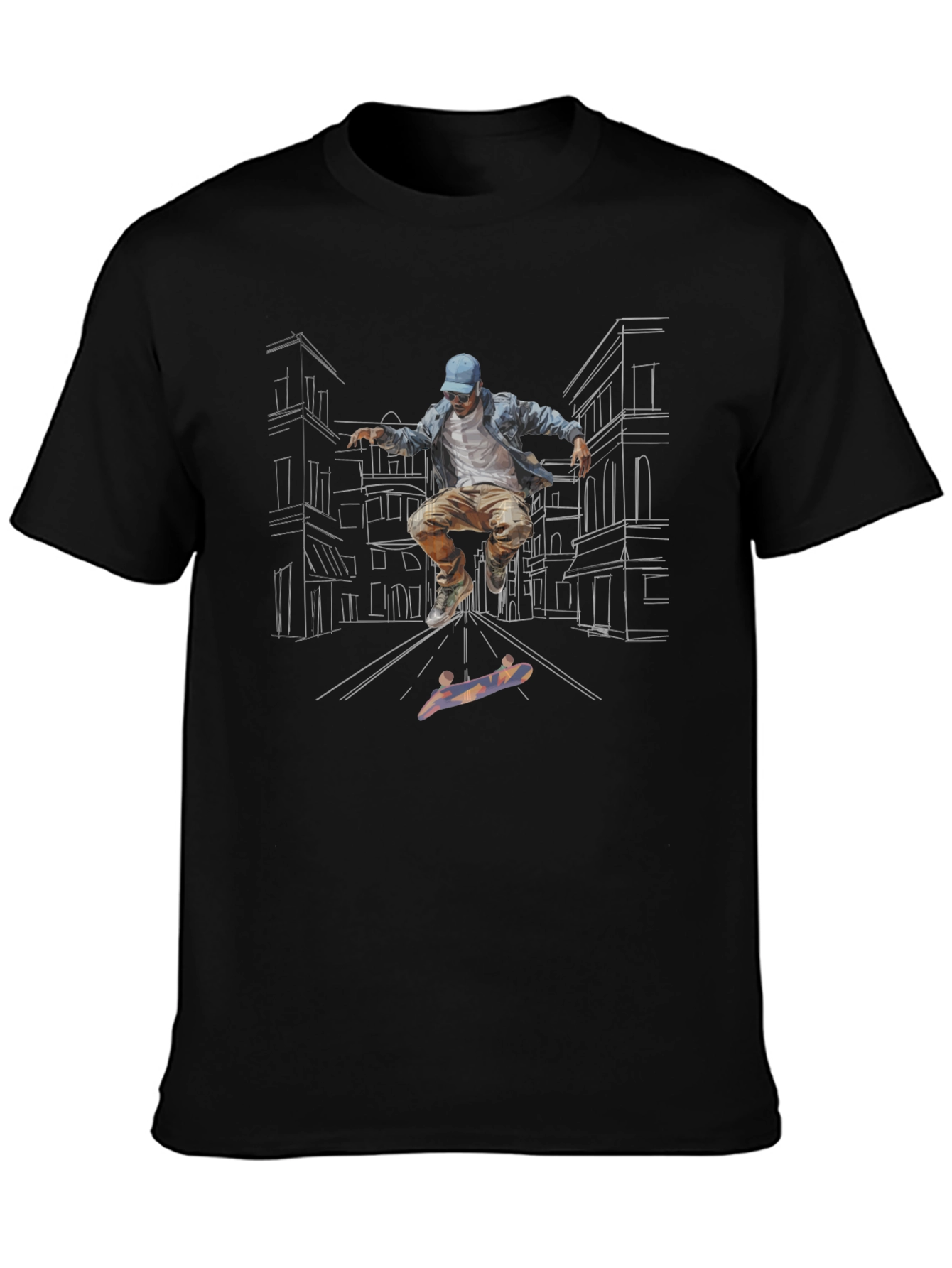 Skateboarder Graphic Tee - Urban Style