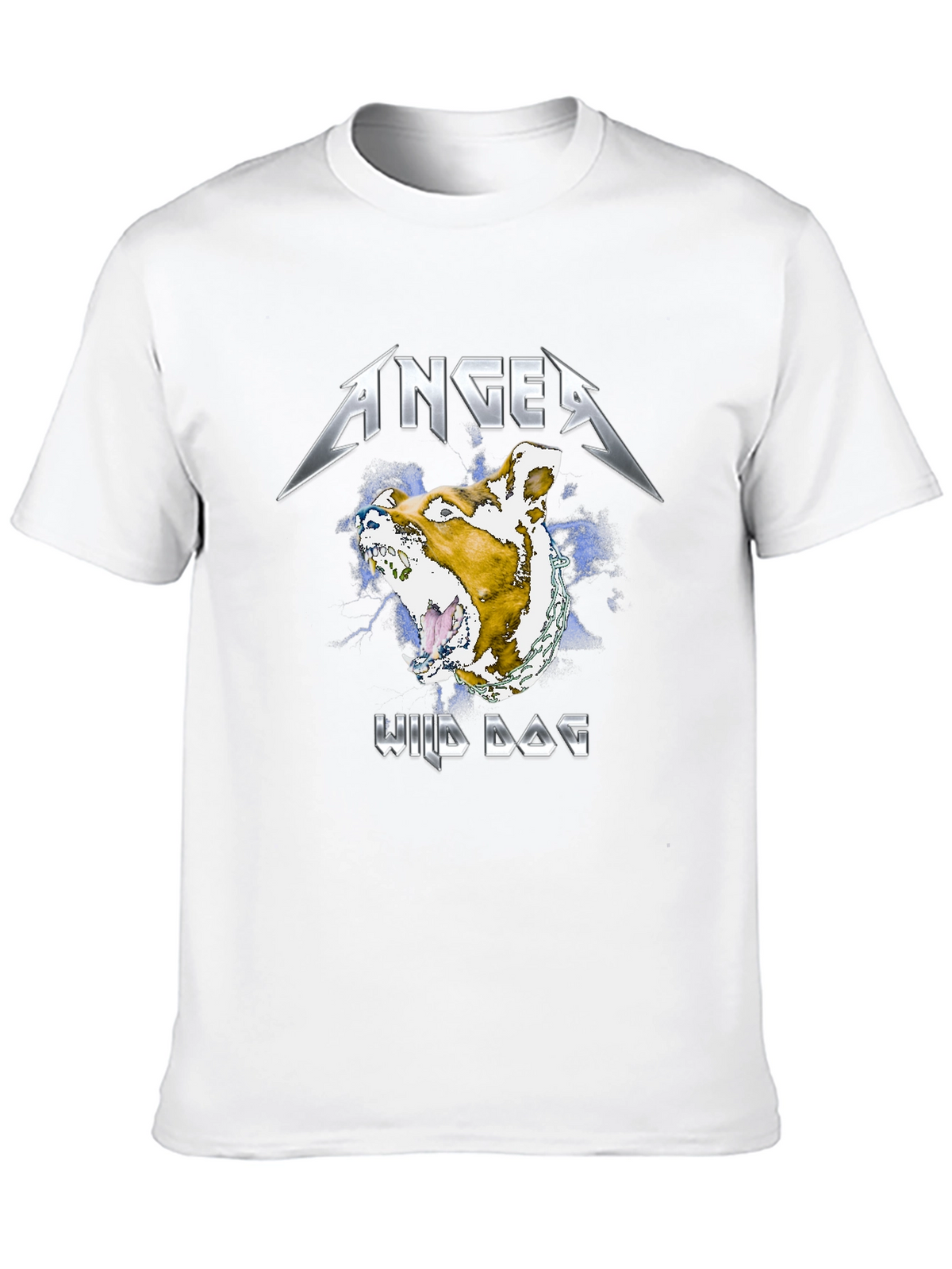 Anger Wild Dog Graphic T-Shirt