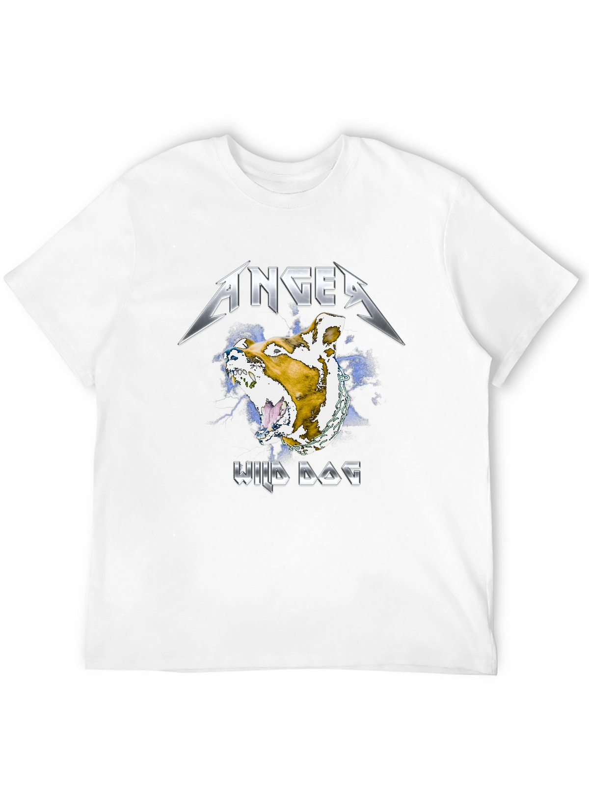 Anger Wild Dog Graphic T-Shirt