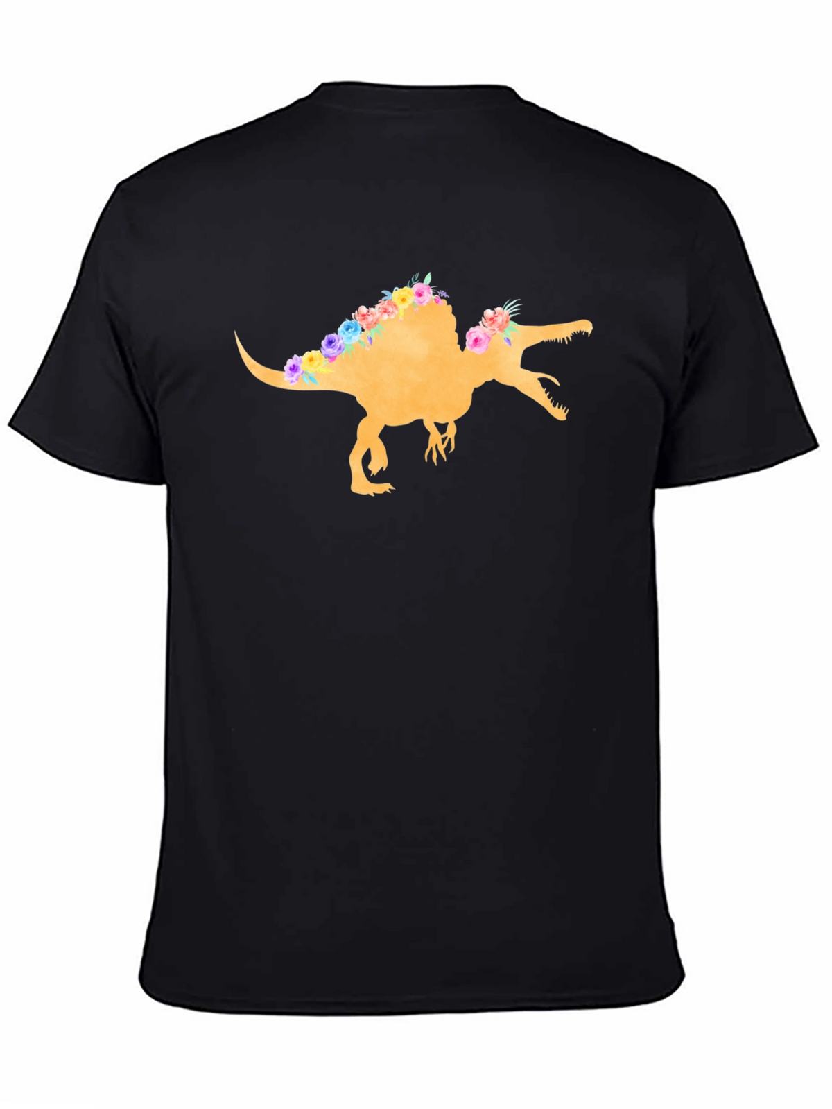 Floral Dinosaur Graphic T-Shirt