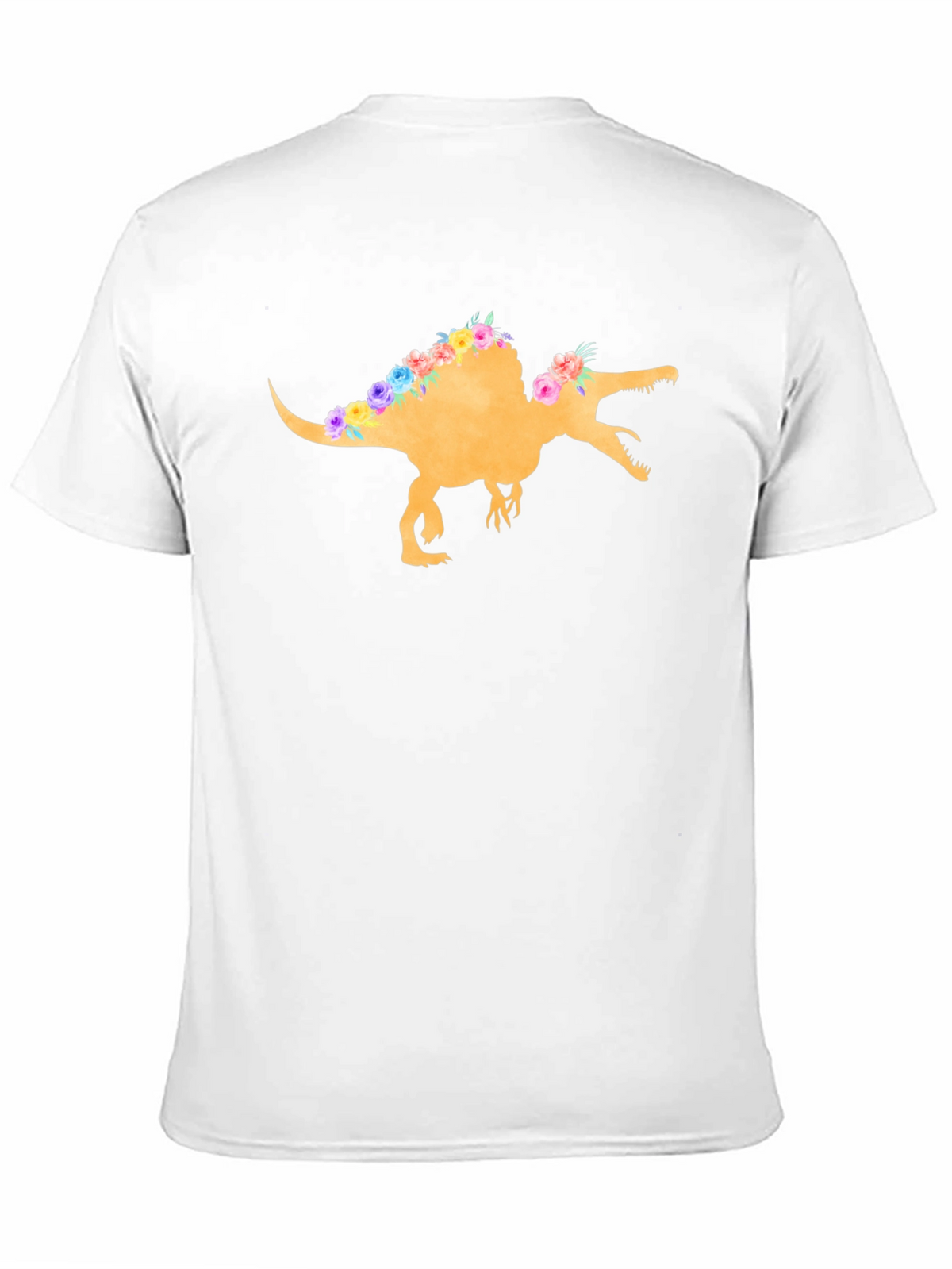Floral Dinosaur Graphic T-Shirt