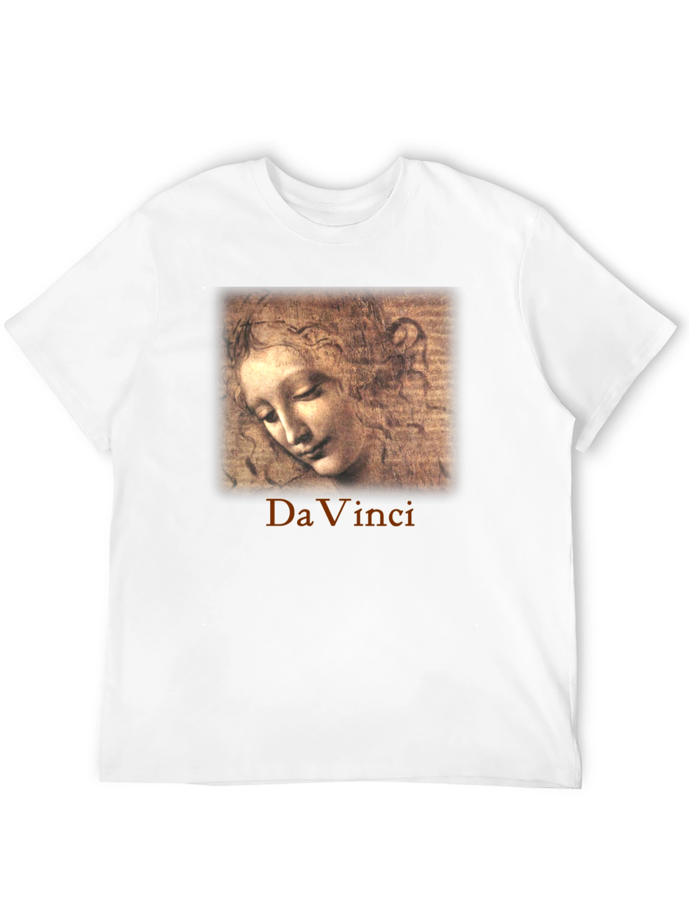 Da Vinci Sketch Portrait Graphic T-Shirt