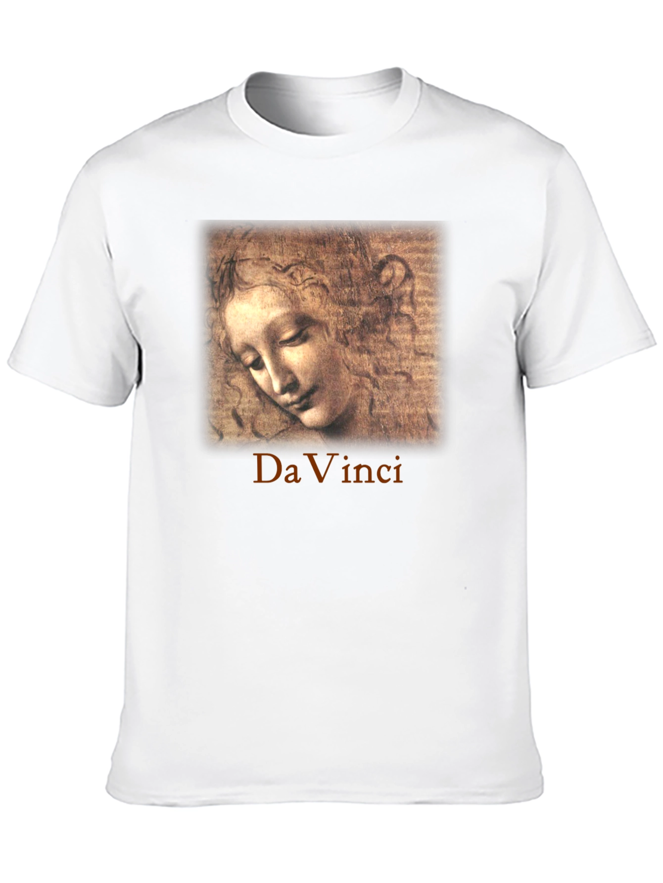 Da Vinci Sketch Portrait Graphic T-Shirt