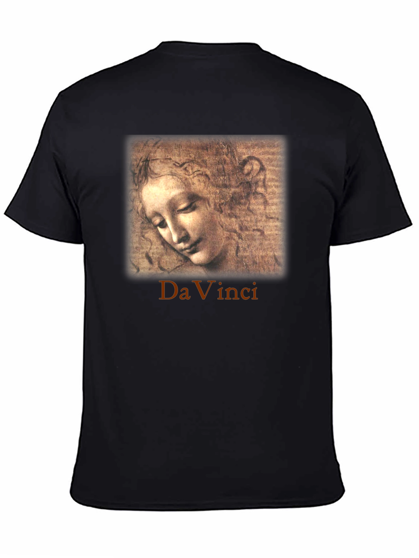 Da Vinci Sketch Portrait Graphic T-Shirt